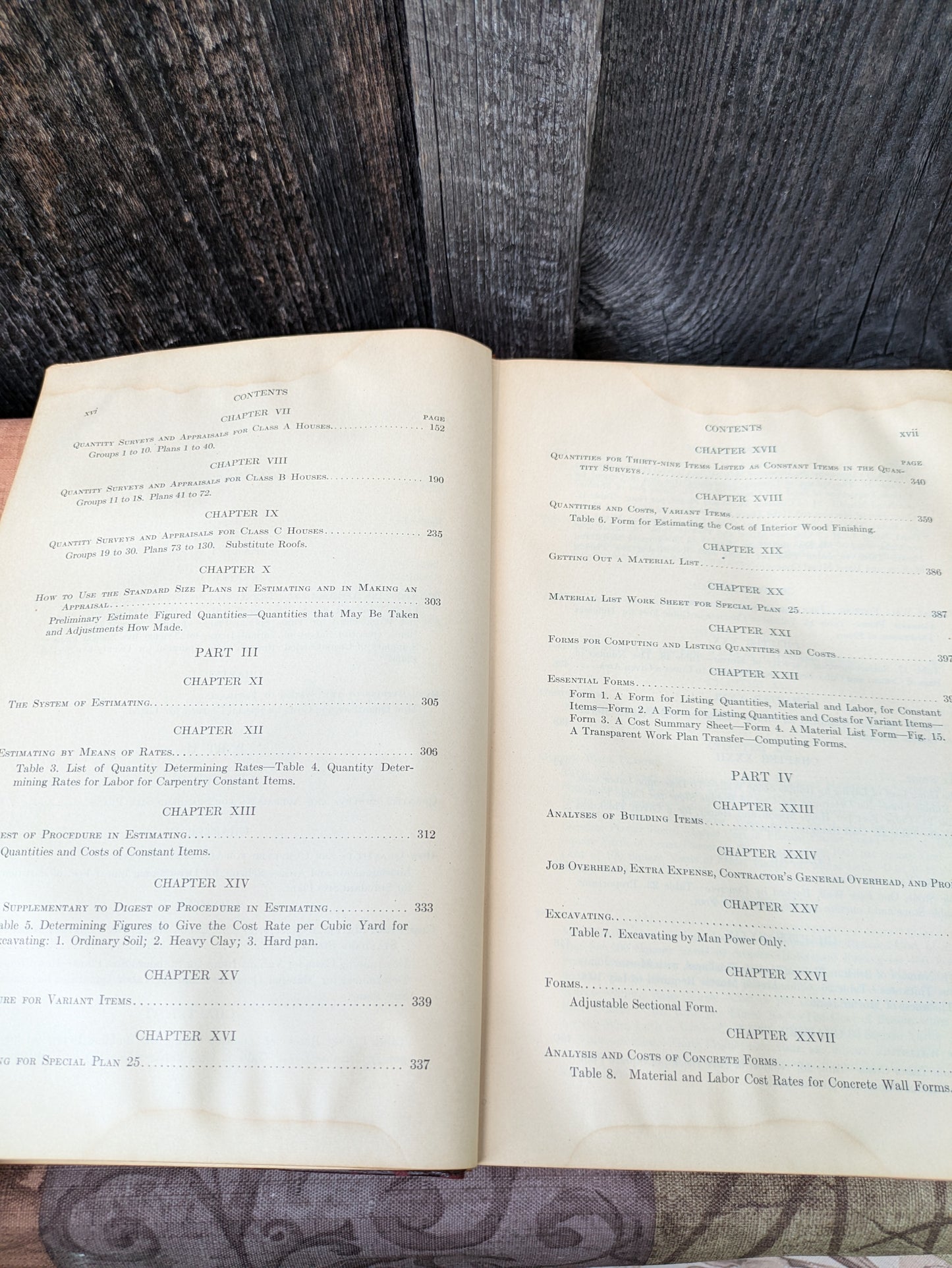 A Complete System for Estimating the Quantities and Costs of Frame and Brick Houses by Alfred Donley. 1926 First Edition