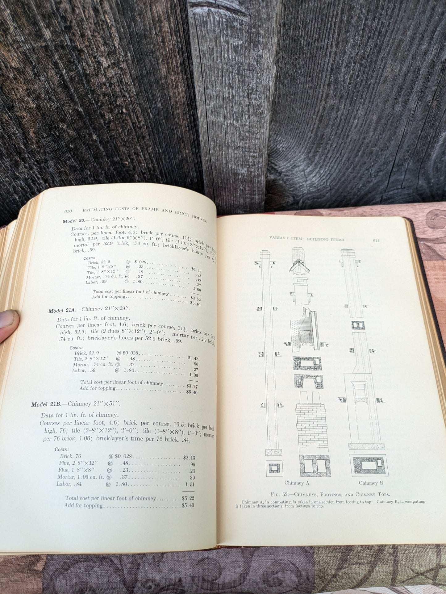 A Complete System for Estimating the Quantities and Costs of Frame and Brick Houses by Alfred Donley. 1926 First Edition