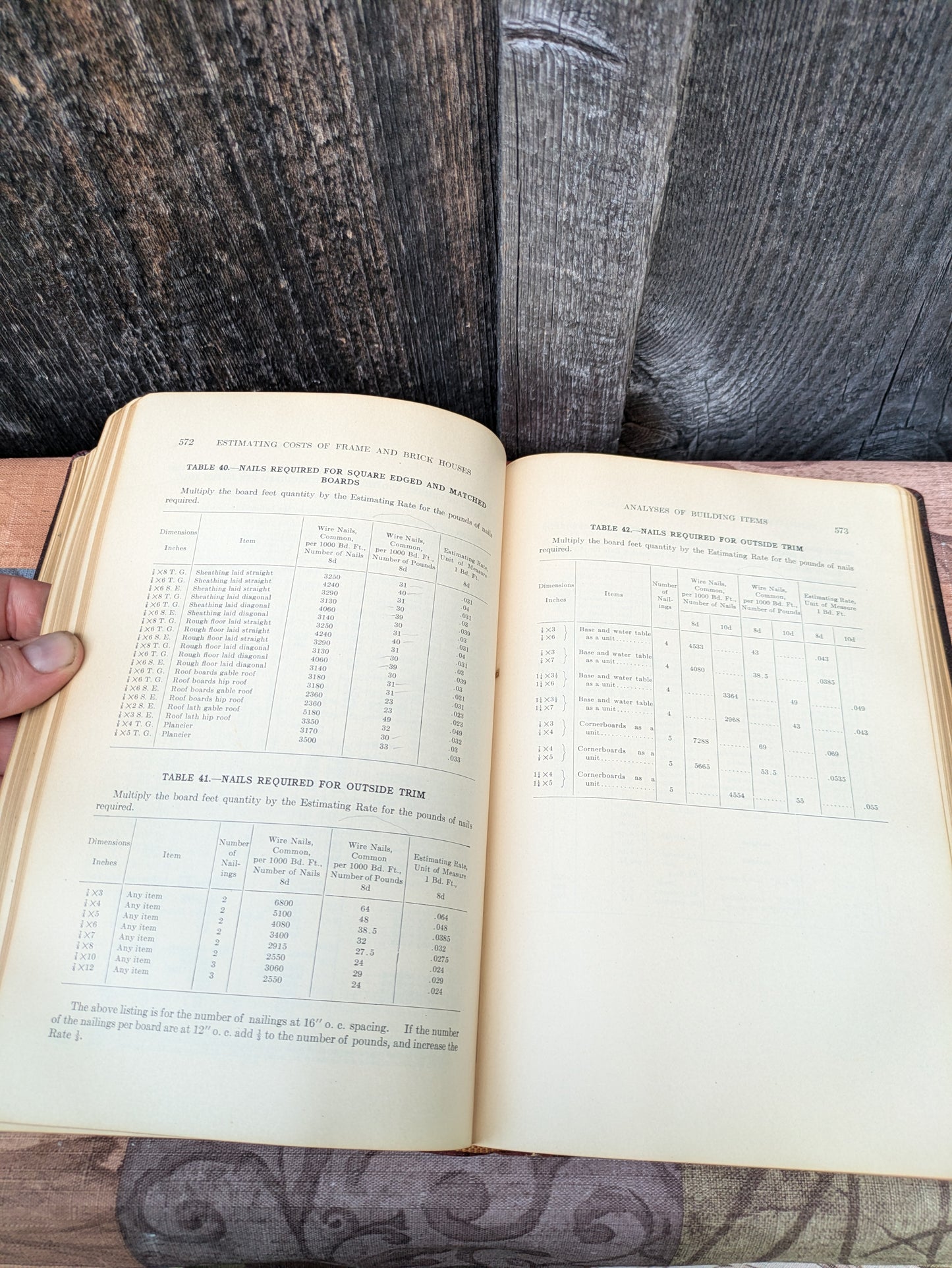 A Complete System for Estimating the Quantities and Costs of Frame and Brick Houses by Alfred Donley. 1926 First Edition