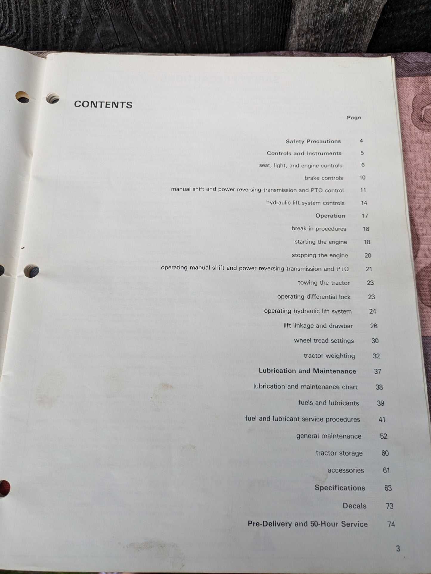 Vintage Ford Tractor Operator's Manual for Model 231, 340, 445, 531, 530, 545