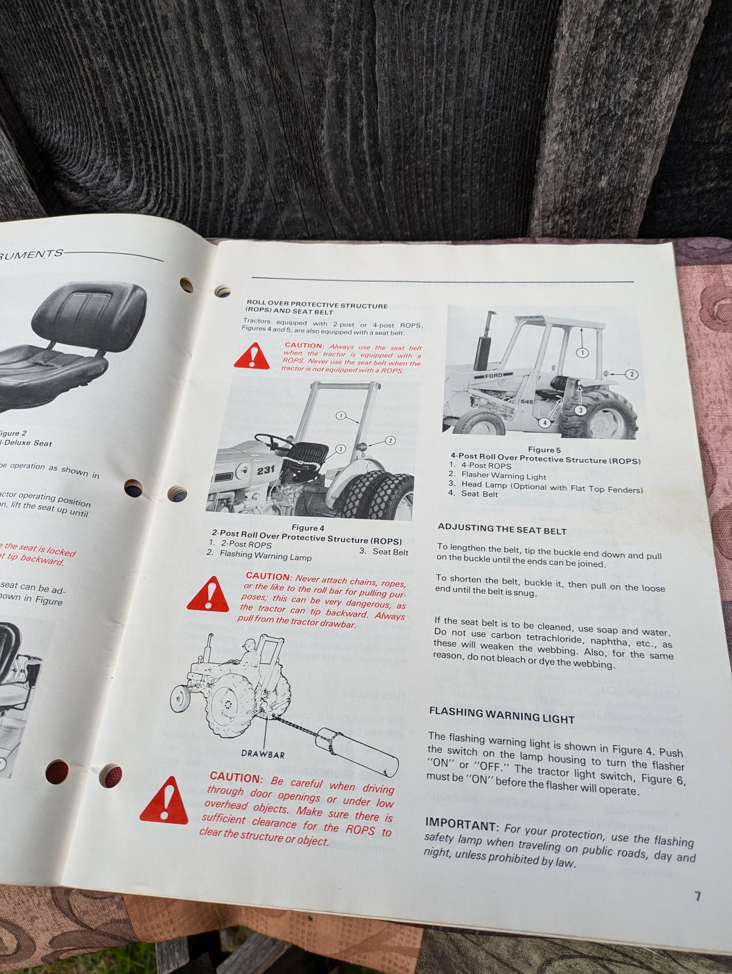 Vintage Ford Tractor Operator's Manual for Model 231, 340, 445, 531, 530, 545