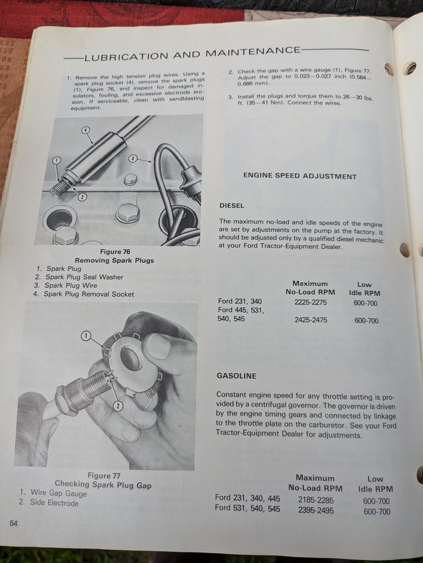 Vintage Ford Tractor Operator's Manual for Model 231, 340, 445, 531, 530, 545
