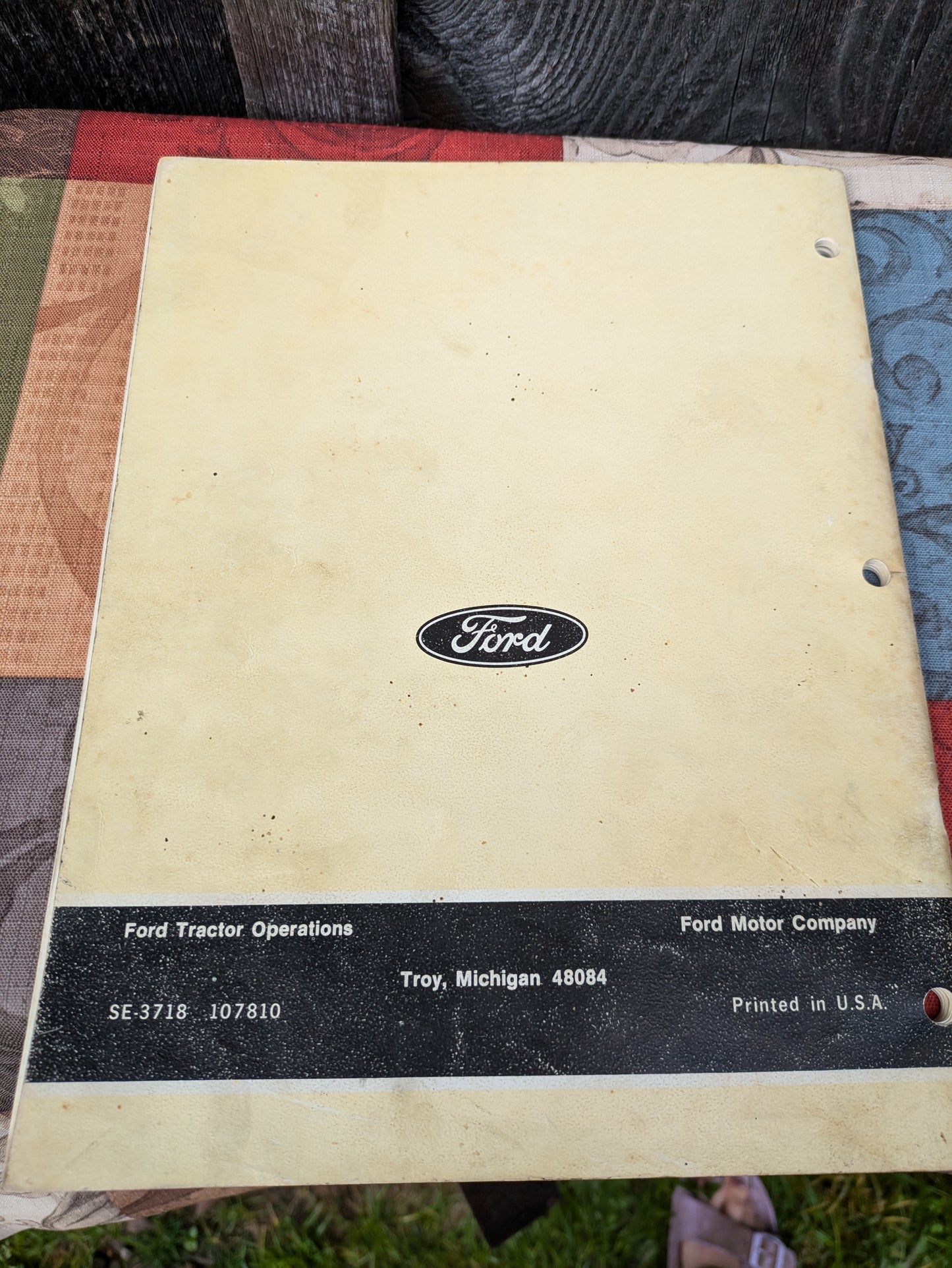 Vintage Ford Tractor Operator's Manual for Model 231, 340, 445, 531, 530, 545