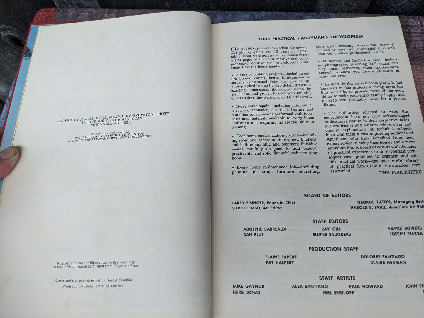 Complete Set The Practical Handyman's Encyclopedia, 1965 Illustrated 22 Volumes
