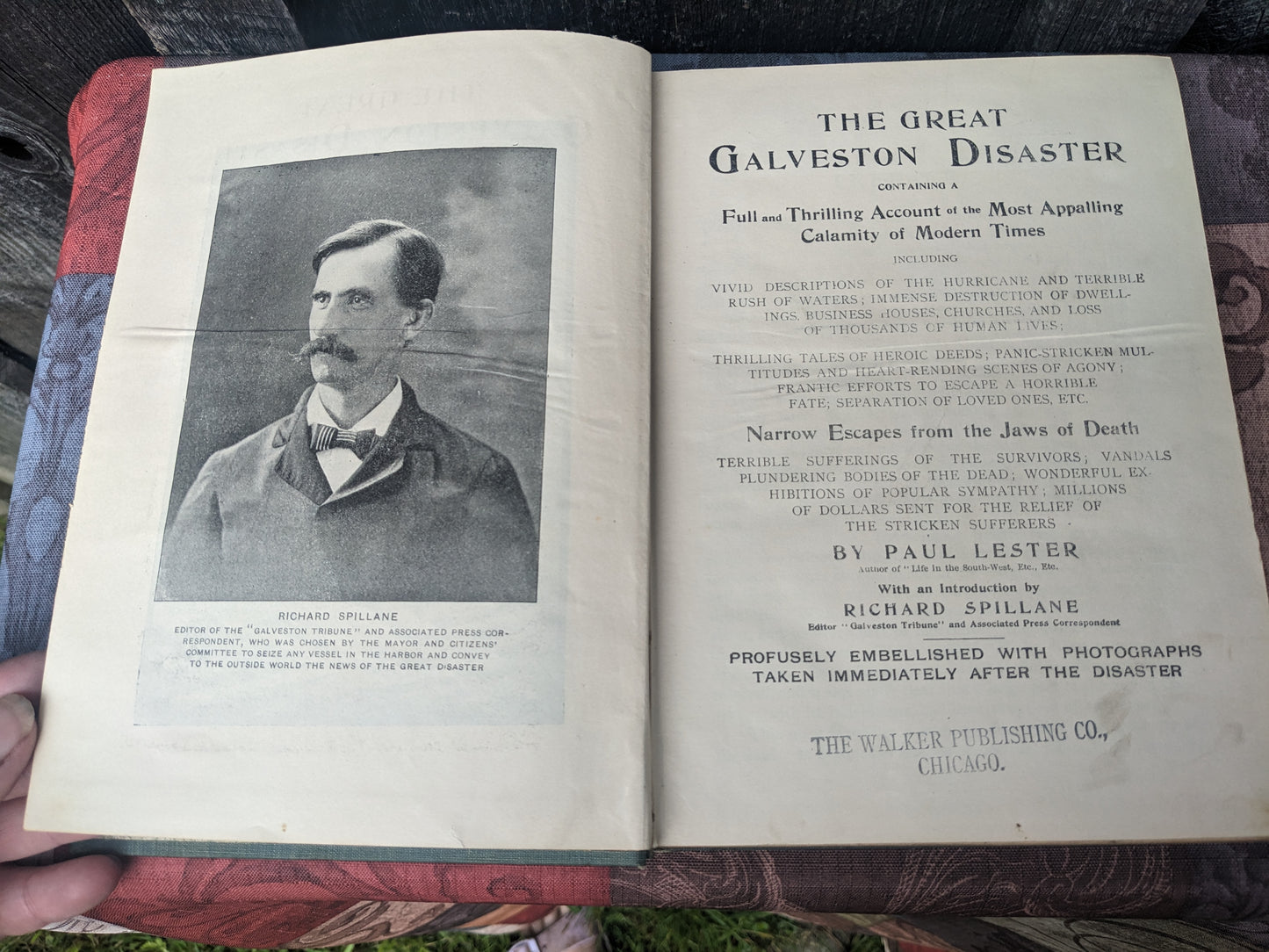 The Great Galveston Disaster Illustrated by Paul Lester, 1900 First Edition