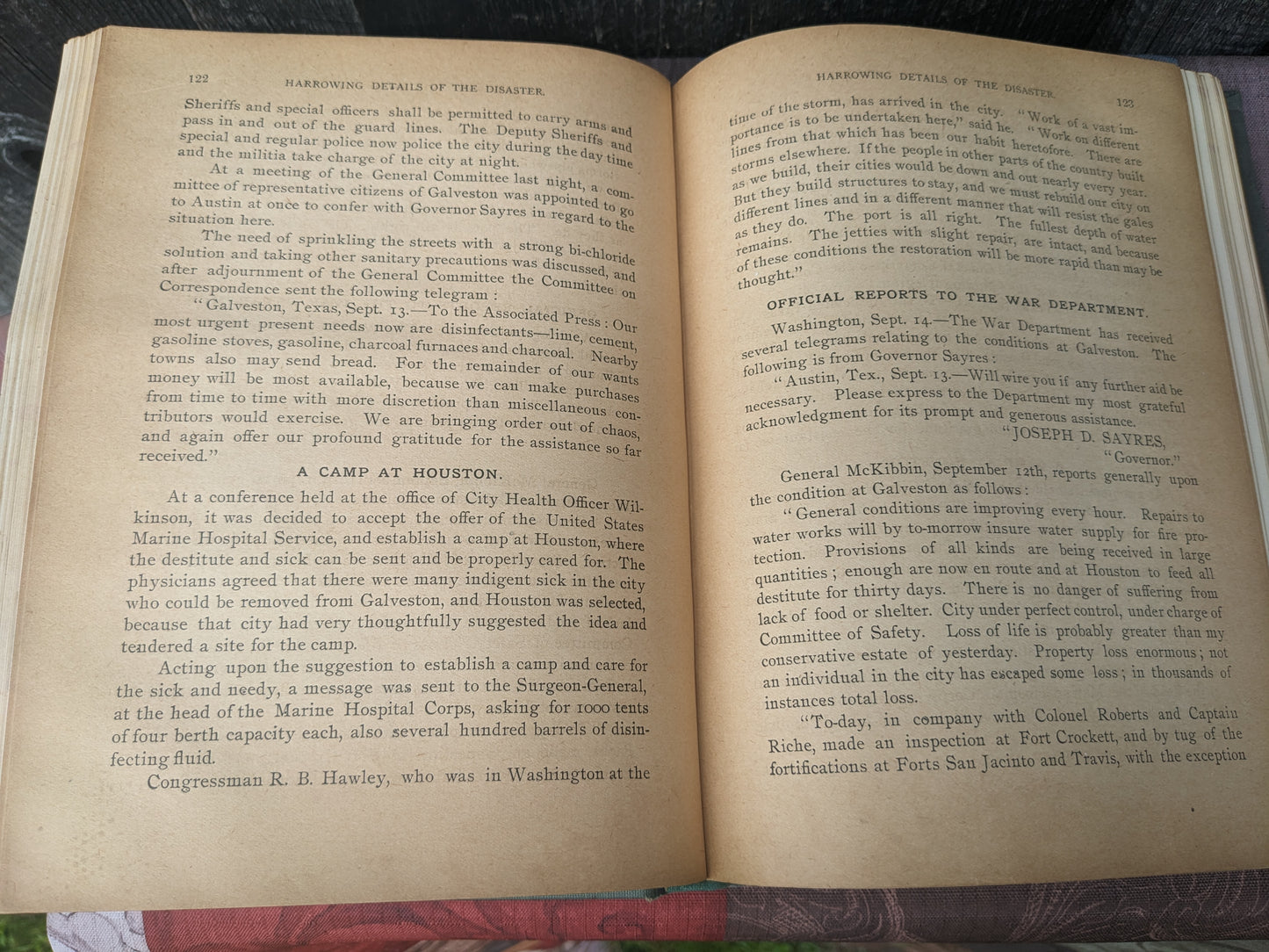 The Great Galveston Disaster Illustrated by Paul Lester, 1900 First Edition