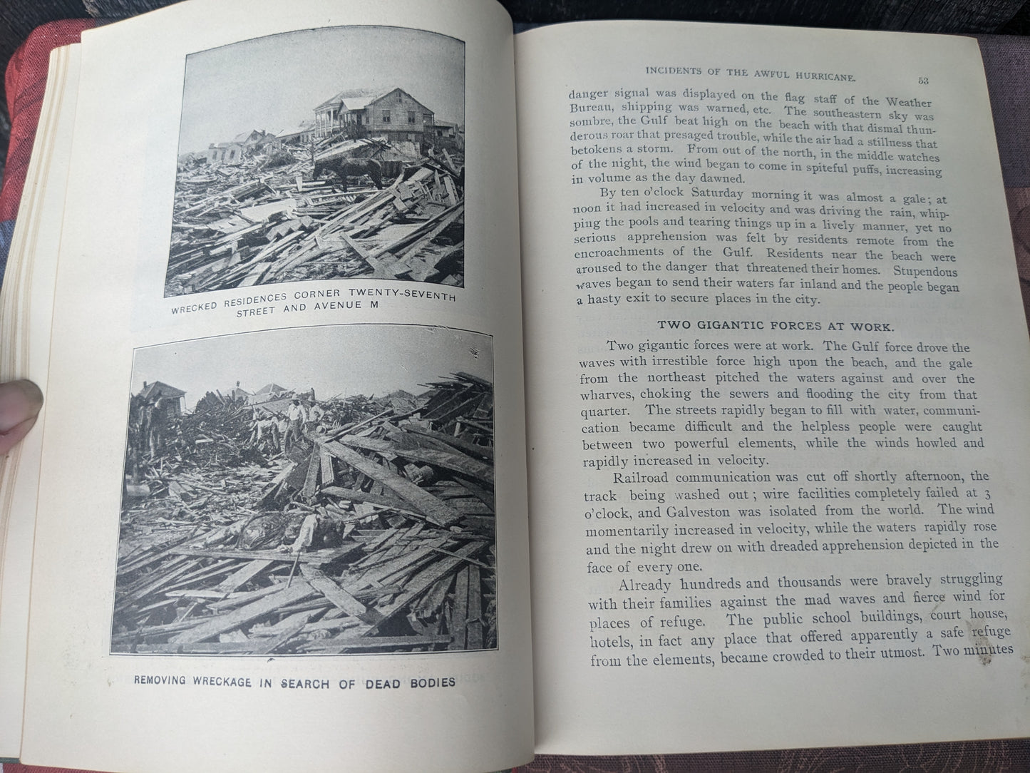 The Great Galveston Disaster Illustrated by Paul Lester, 1900 First Edition