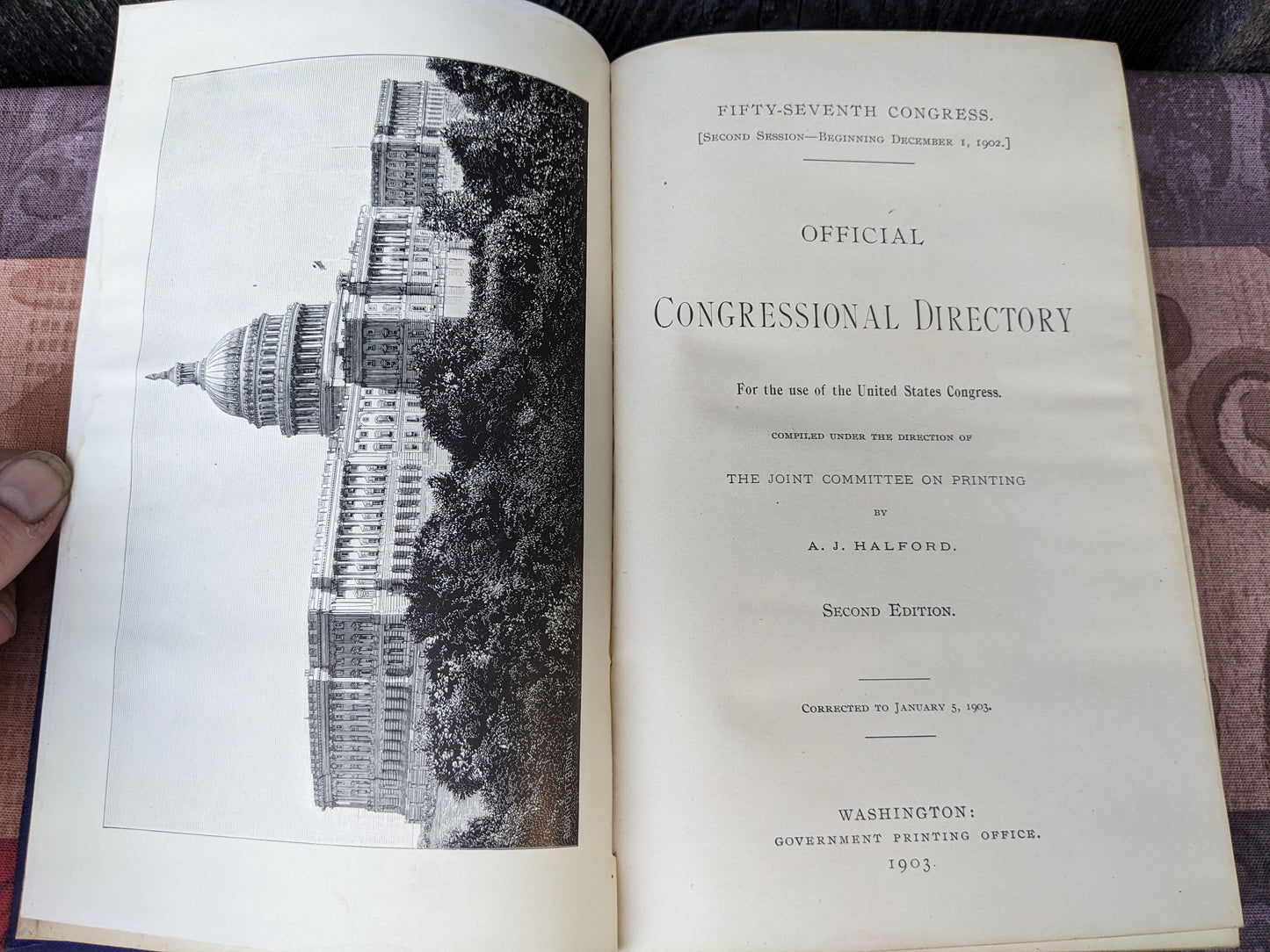 Official Congressional Directory, 1903, 57th Congress 2nd Session