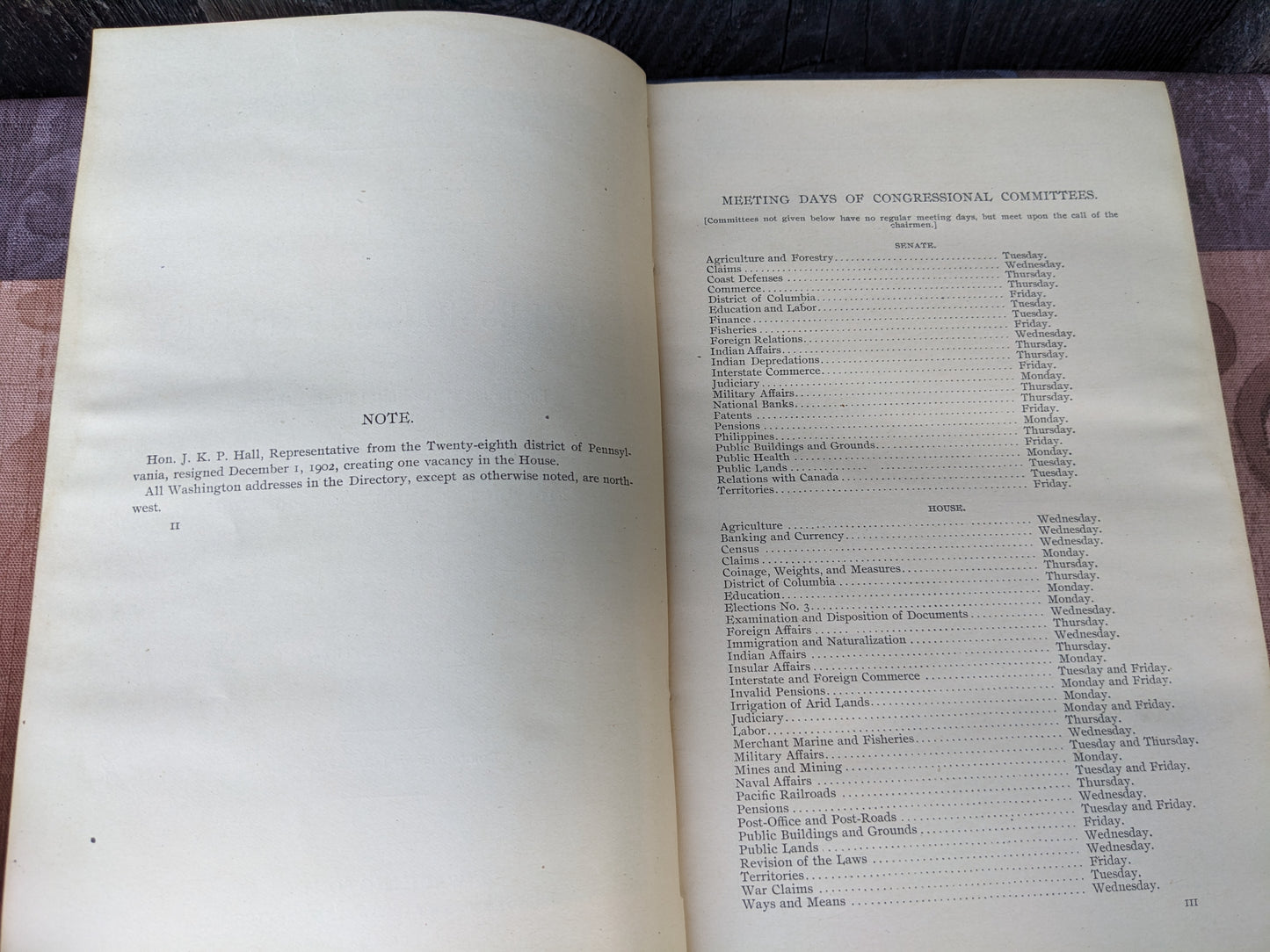 Official Congressional Directory, 1903, 57th Congress 2nd Session