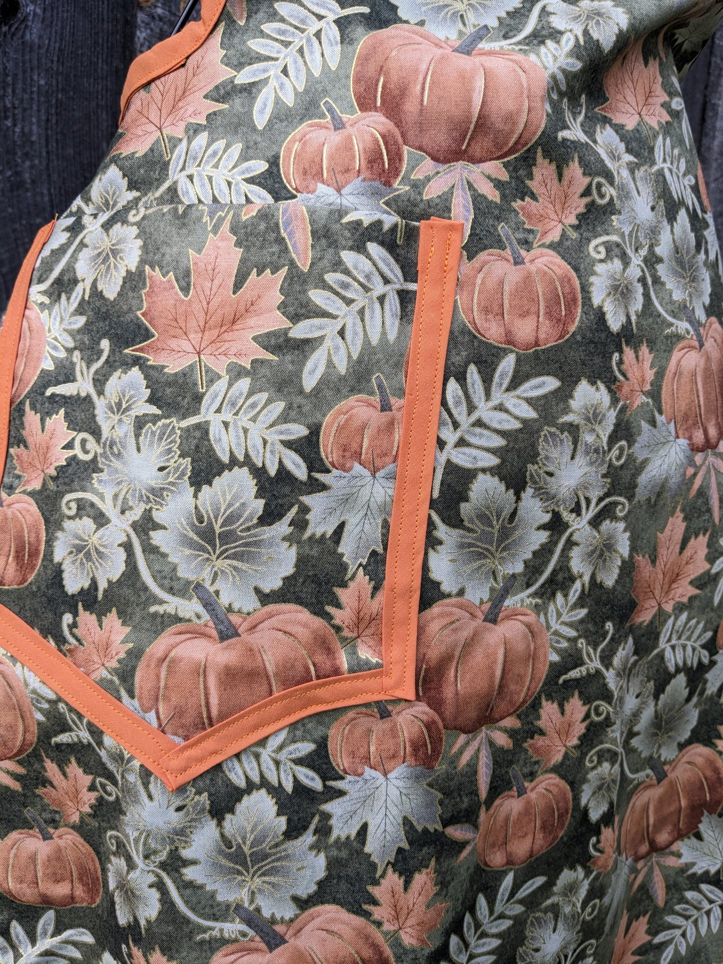 Vintage Inspired Pumpkin Party Autumn Apron
