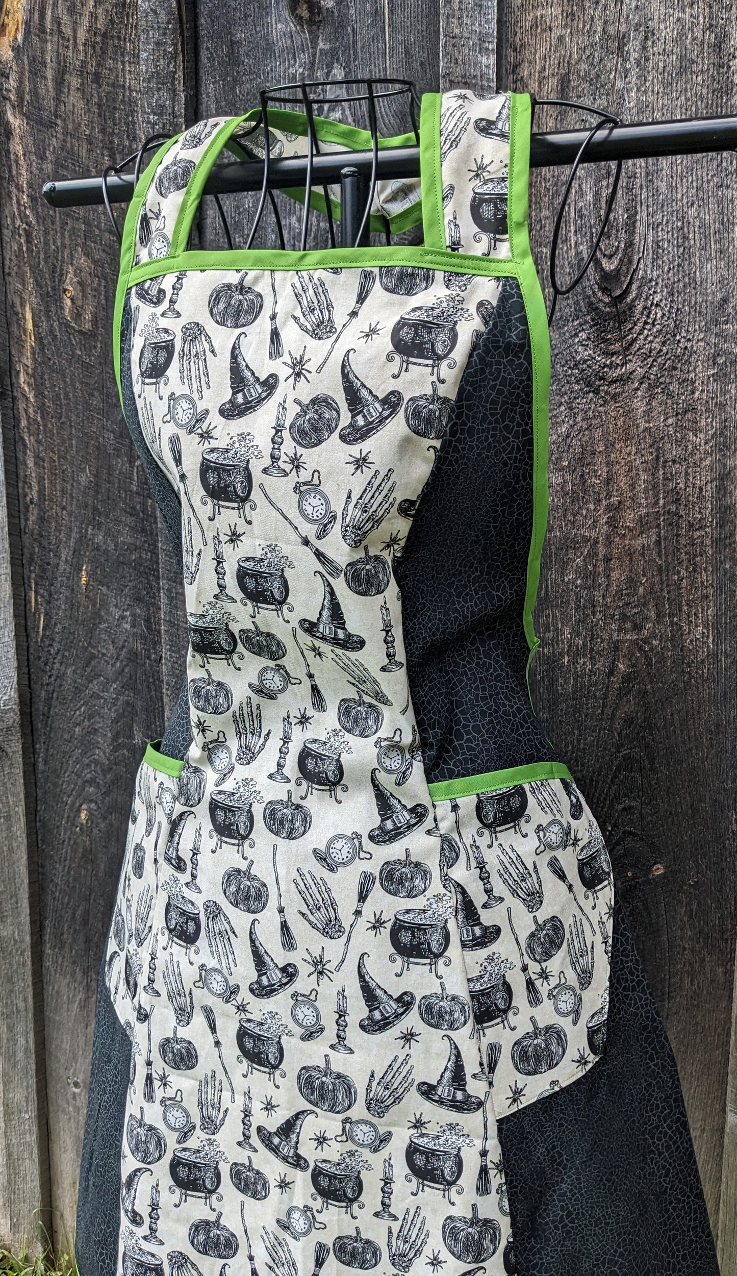 Spooky Witch Vintage Inspired Halloween Apron