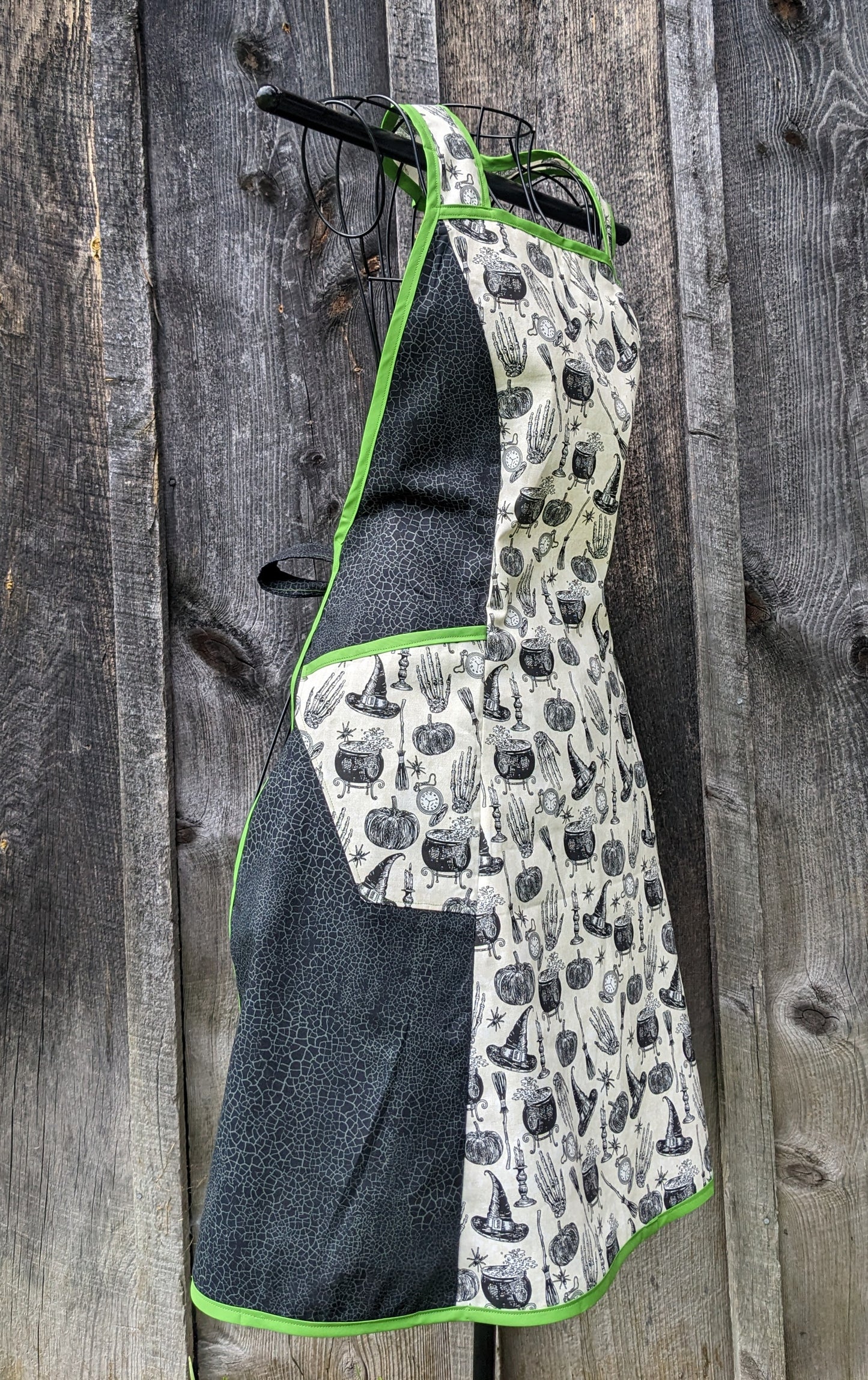 Spooky Witch Vintage Inspired Halloween Apron