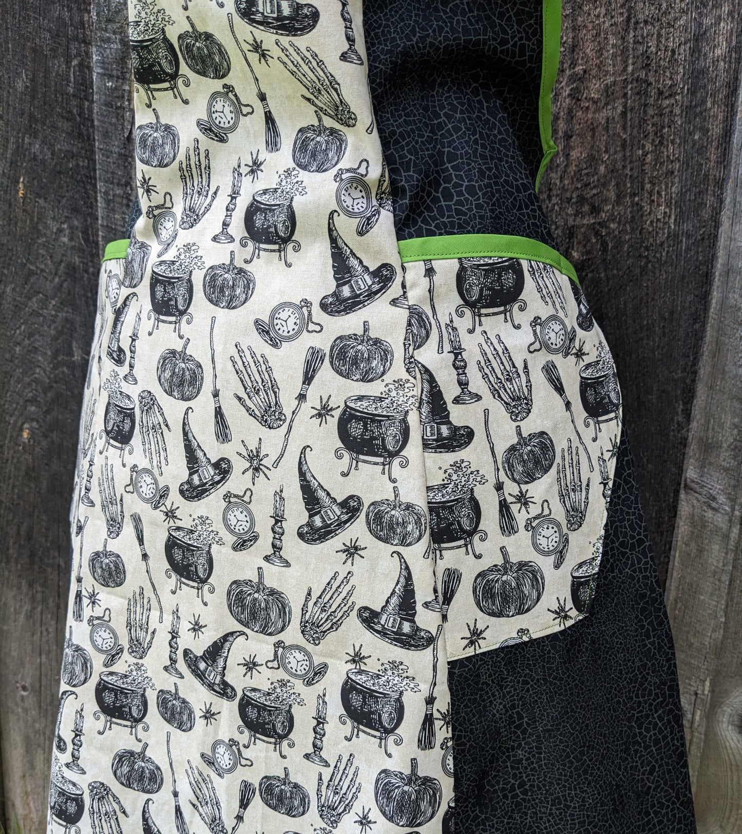 Spooky Witch Vintage Inspired Halloween Apron