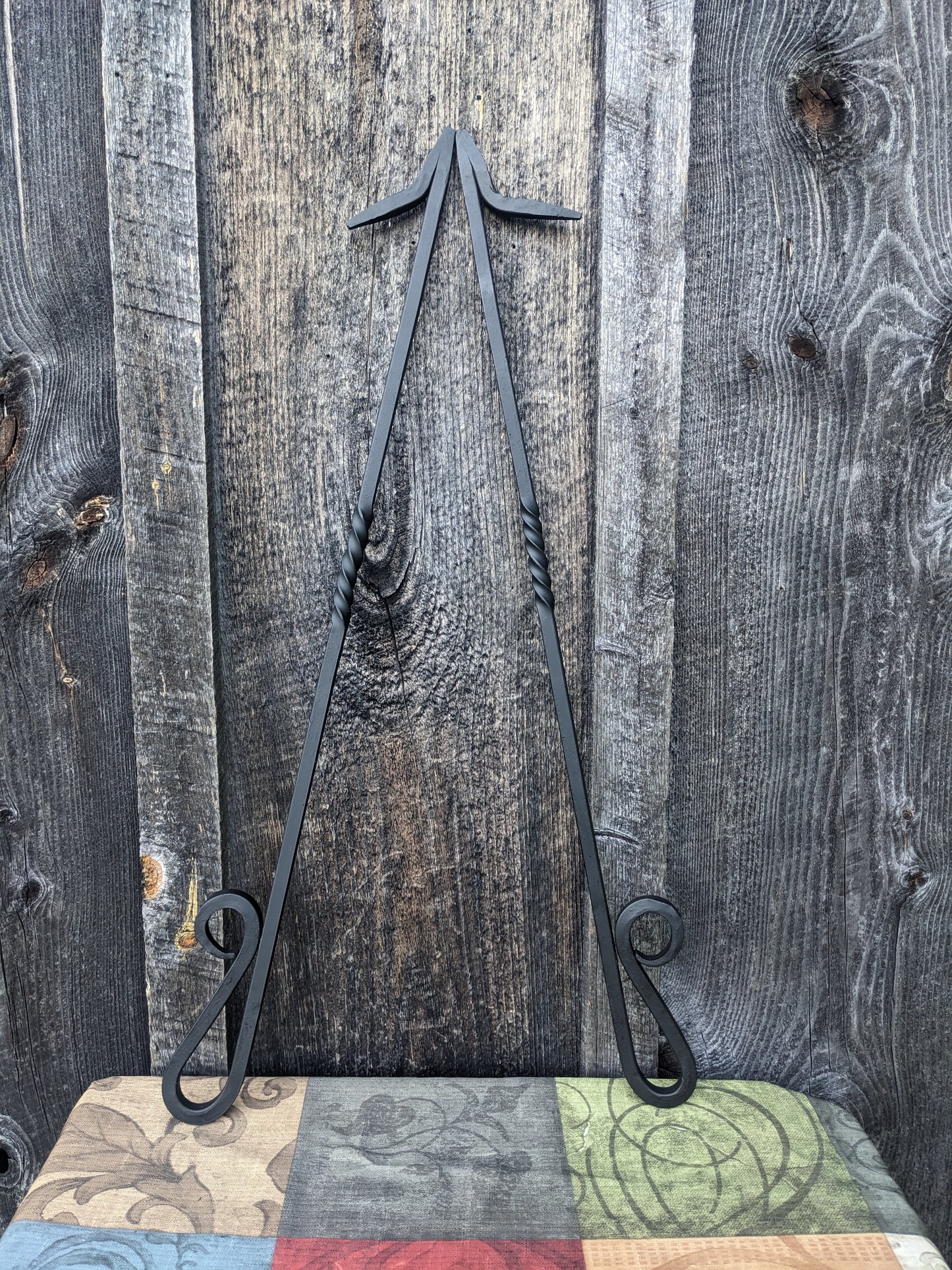Hand Forged Scroll Handle Fire Poker