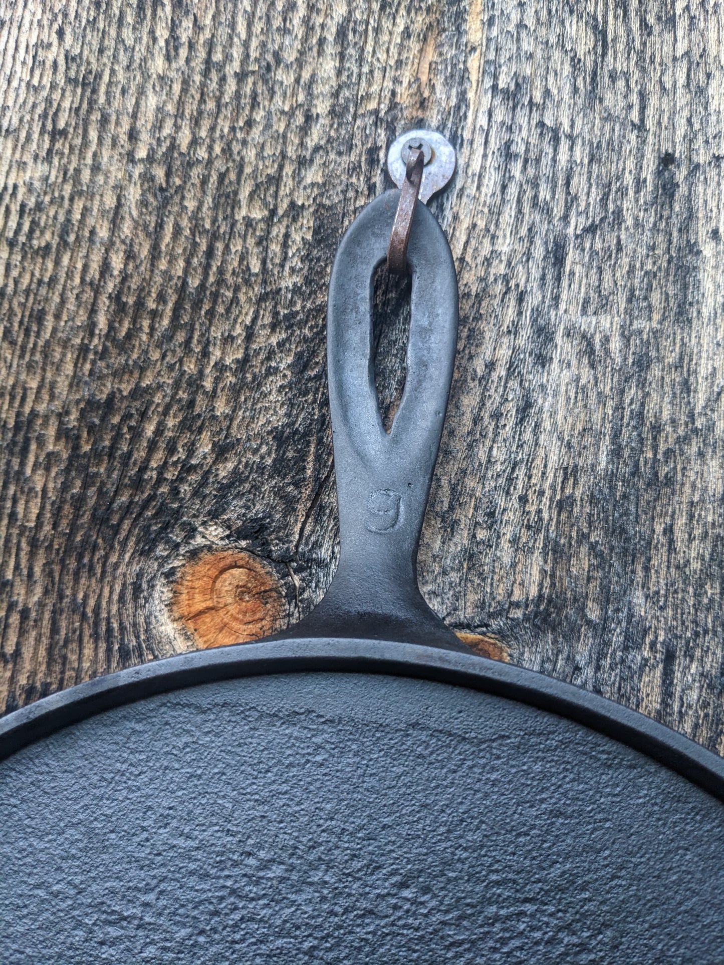 Antique Cast Iron Griddle, Size #9- Great for Pancakes!