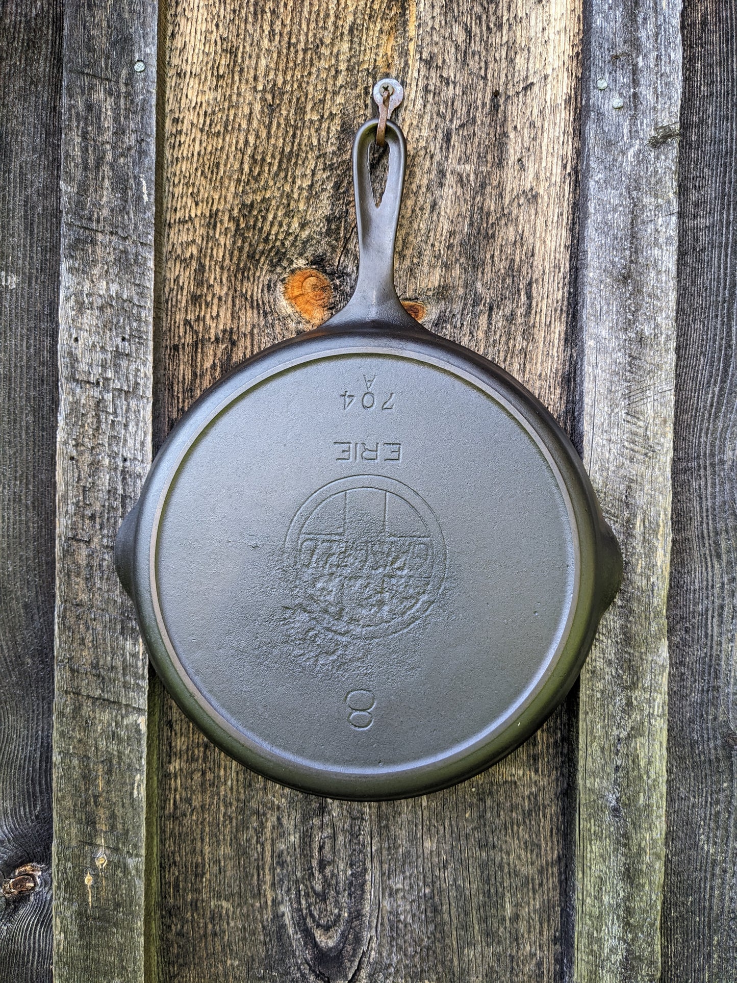 Antique Griswold #8 Slant Erie Cast Iron Skillet 704 A