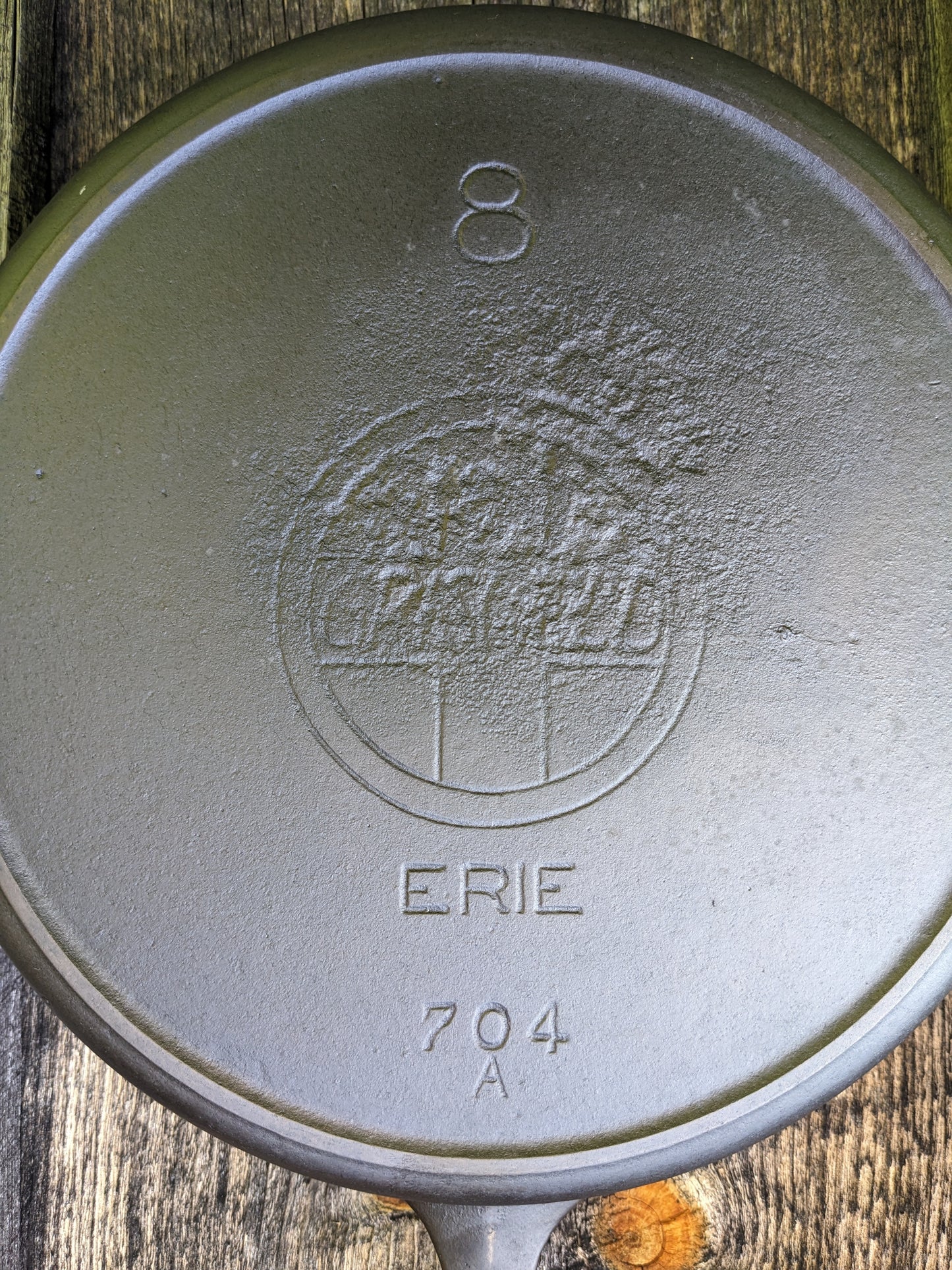 Antique Griswold #8 Slant Erie Cast Iron Skillet 704 A