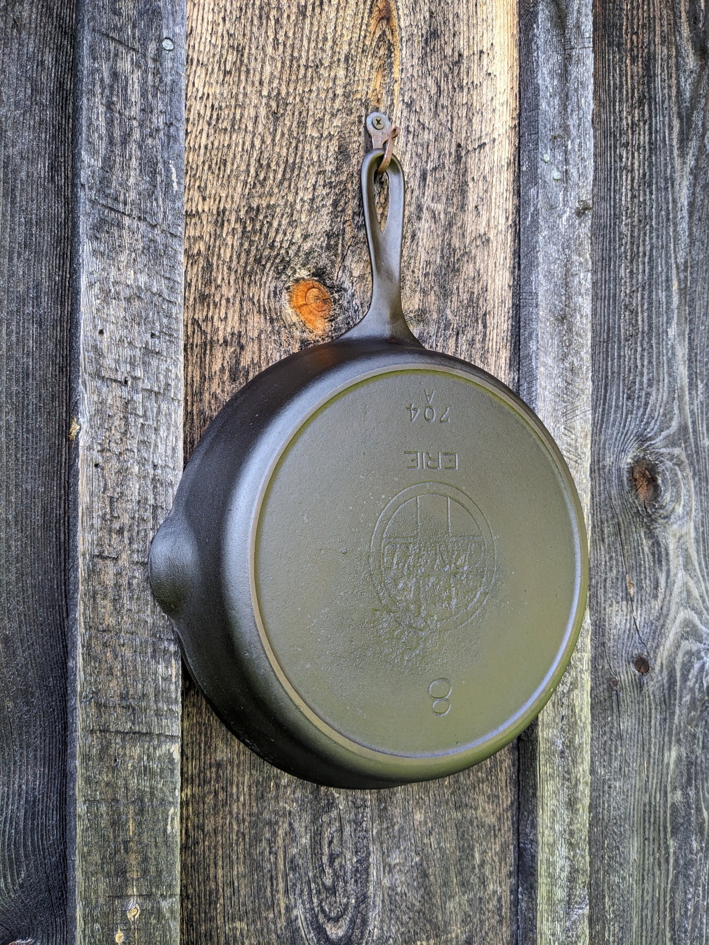 Antique Griswold #8 Slant Erie Cast Iron Skillet 704 A