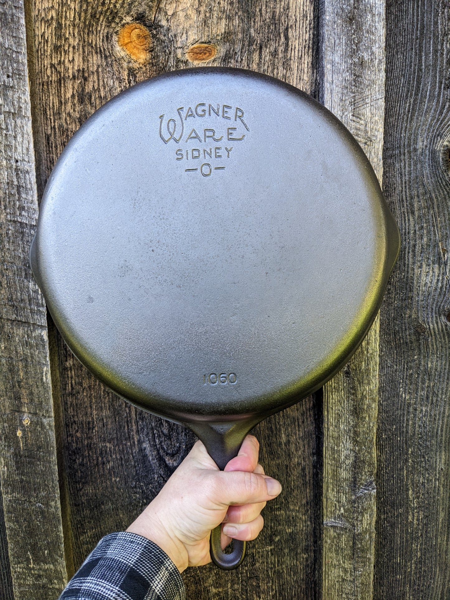 Vintage Large Wagner Ware #10 Cast Iron Skillet Sidney O 1060