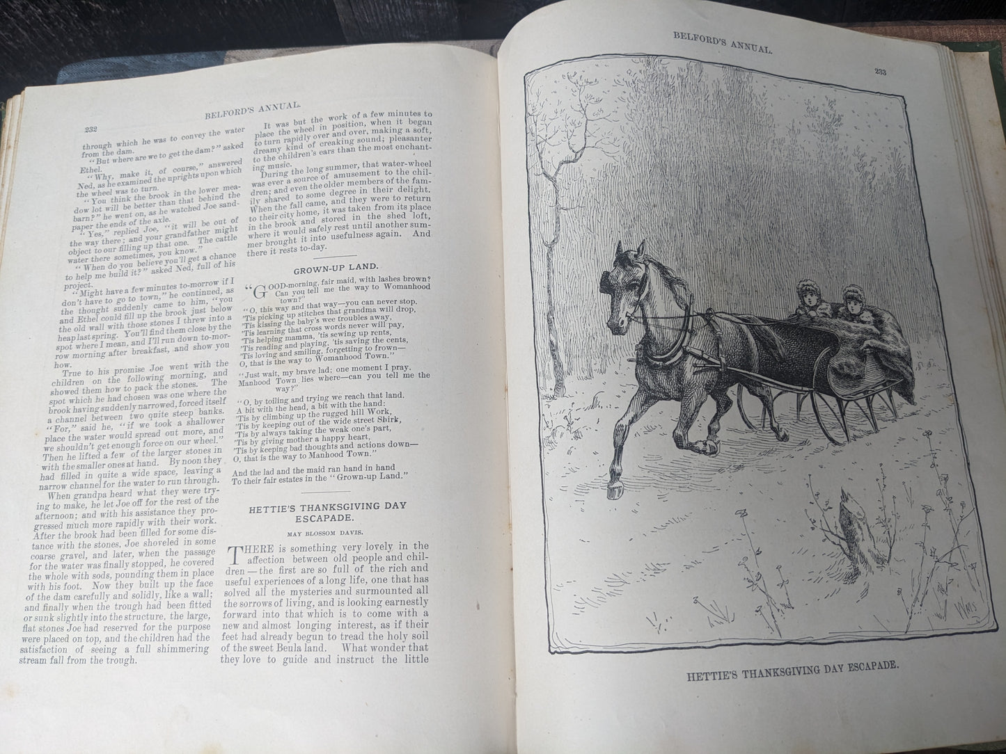 Belford's Annual 1888-1889, Illustrated, edited by Thomas W. Hanford. Short Stories, Poems and More