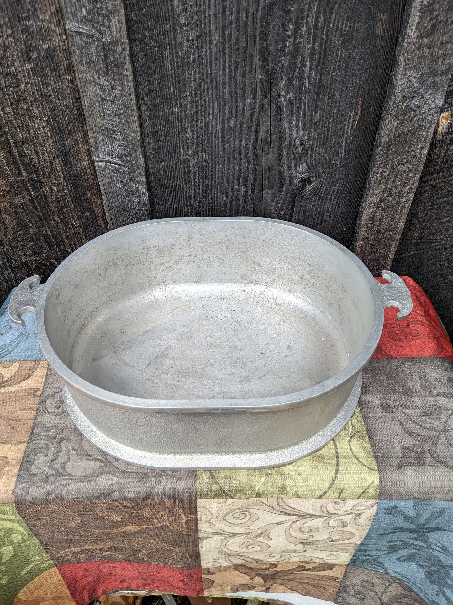 Vintage Guardian Service Hammer Aluminum Roaster with Serving Tray Lid