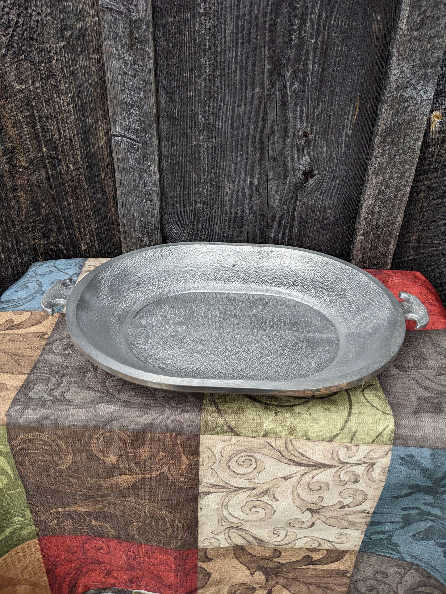 Vintage Guardian Service Hammer Aluminum Roaster with Serving Tray Lid
