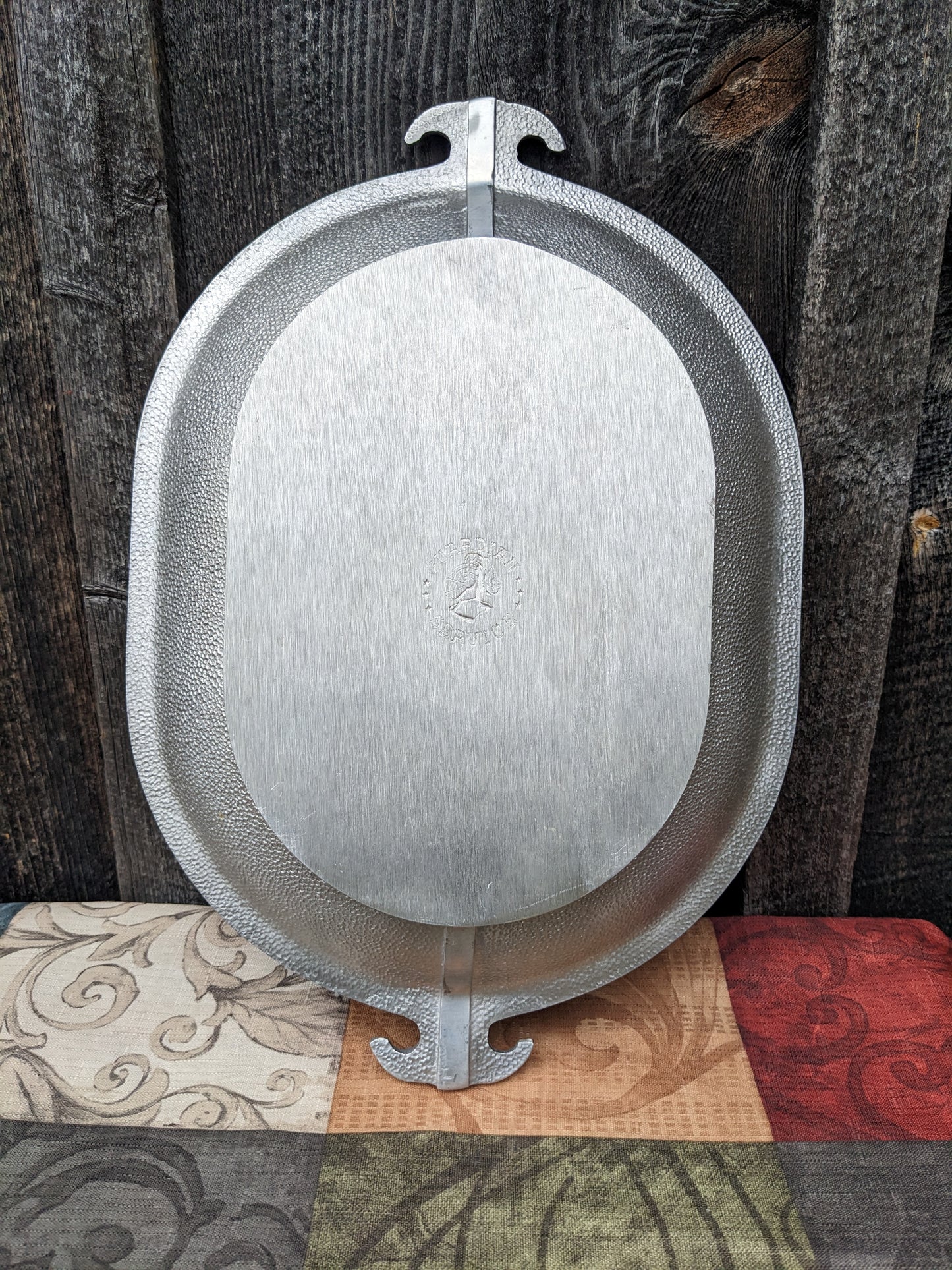 Vintage Guardian Service Hammer Aluminum Roaster with Serving Tray Lid
