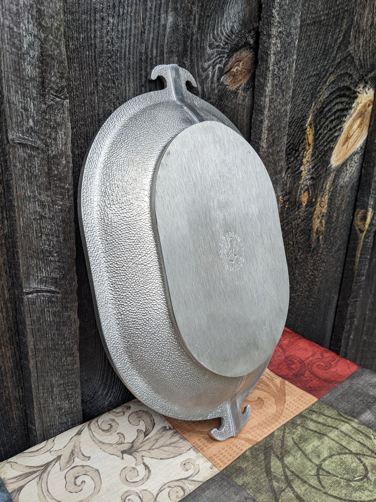 Vintage Guardian Service Hammer Aluminum Roaster with Serving Tray Lid