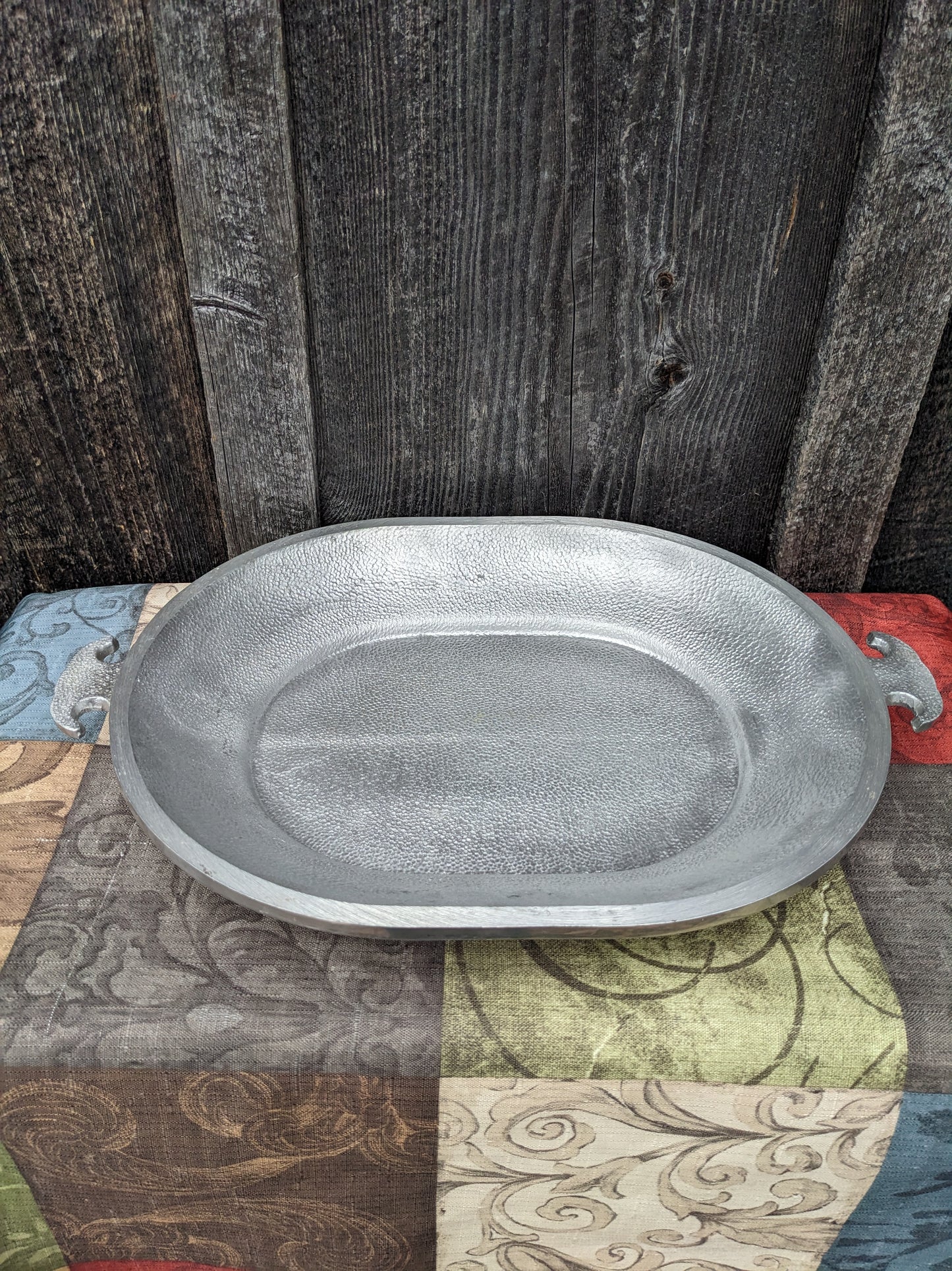 Vintage Guardian Service Hammer Aluminum Roaster with Serving Tray Lid