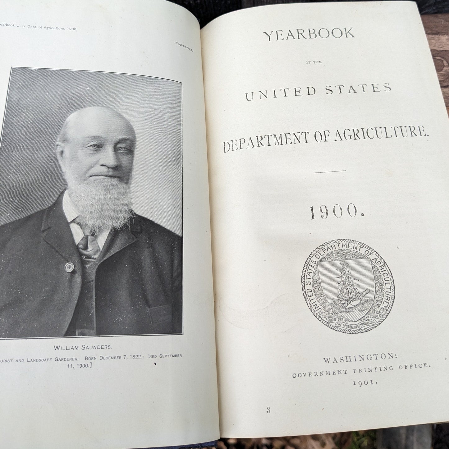 United States Department of Agriculture, Yearbook of Agriculture 1900