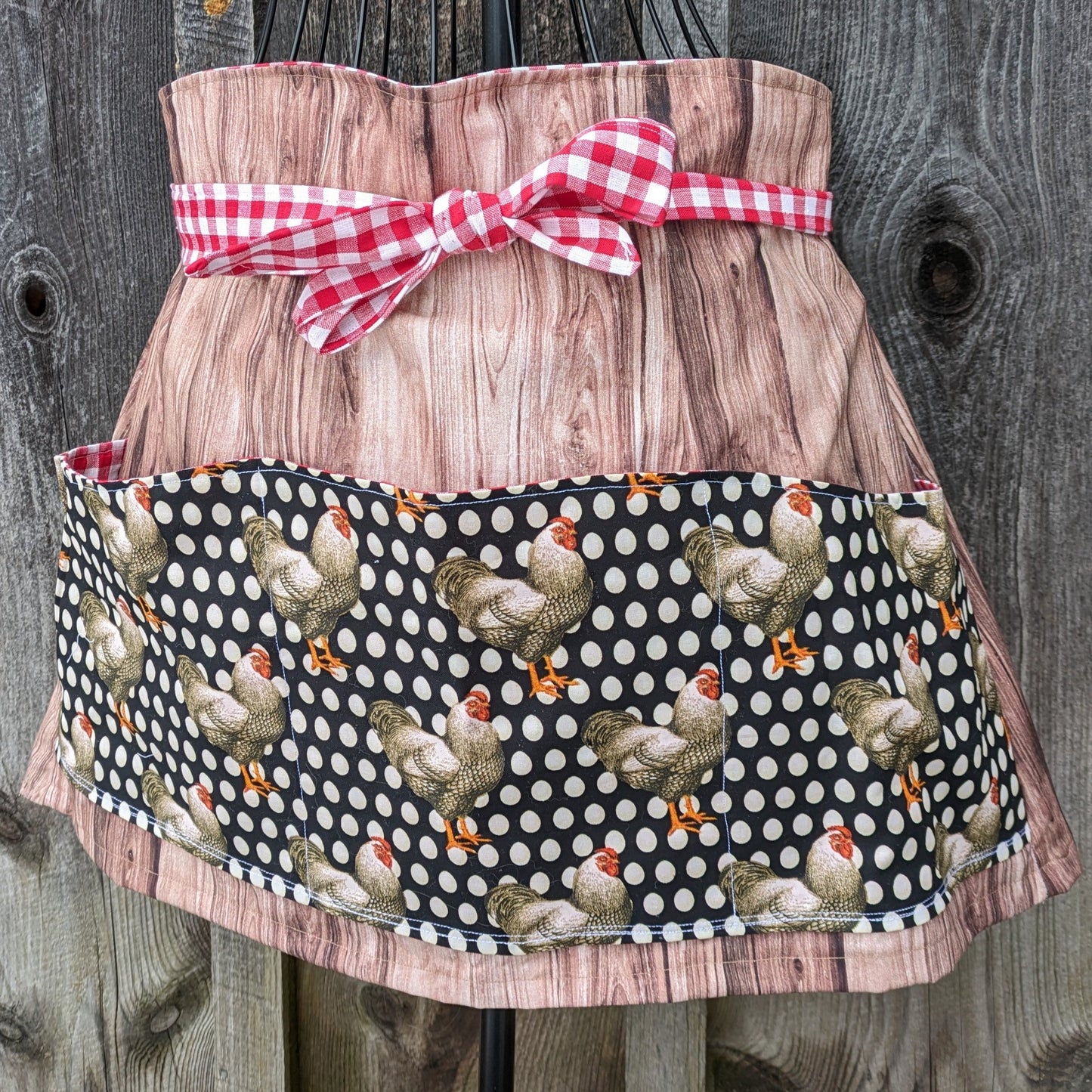 Crazy for Chickens Vintage Inspired Farmhouse Egg Apron