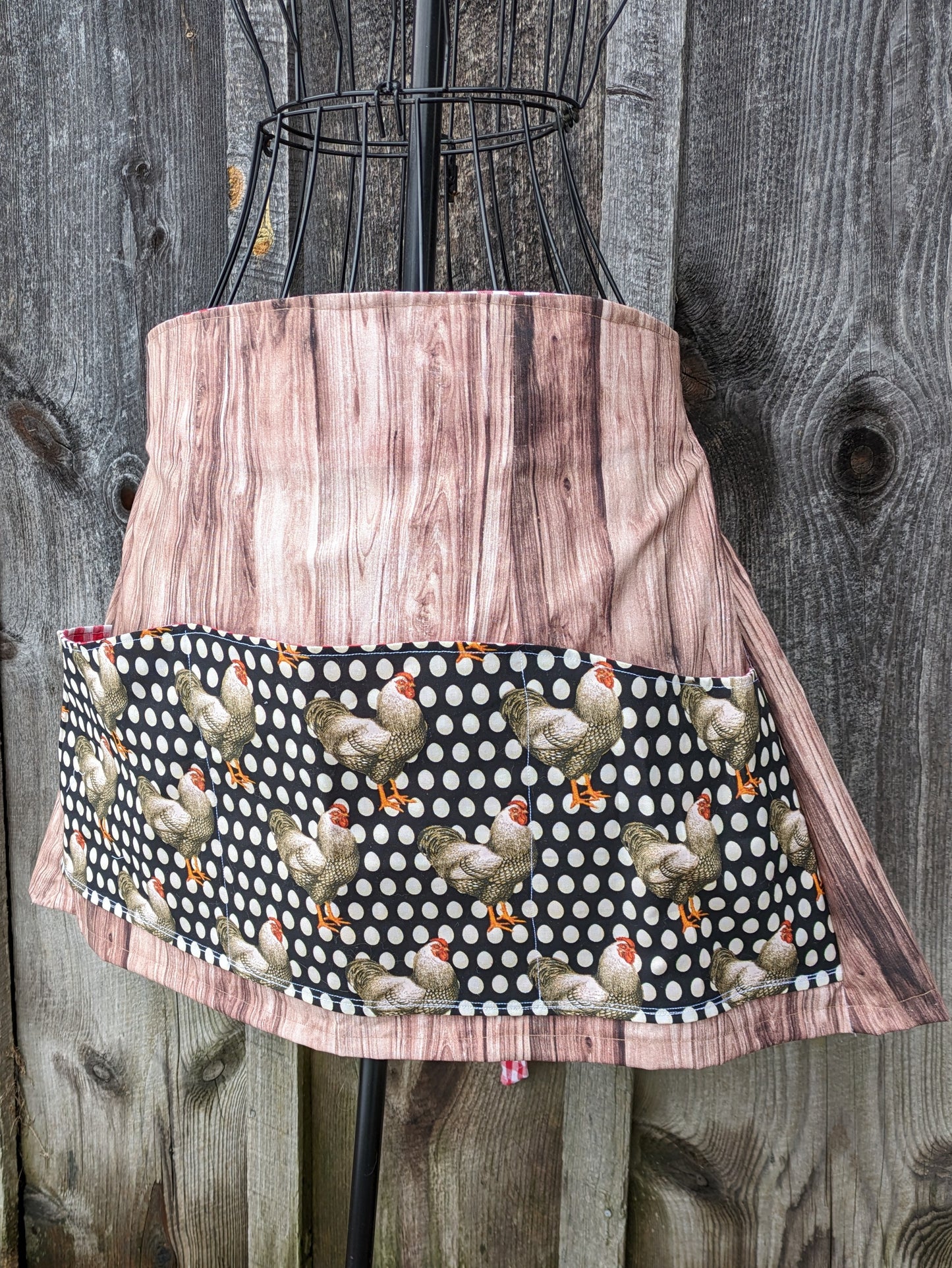 Crazy for Chickens Vintage Inspired Farmhouse Egg Apron