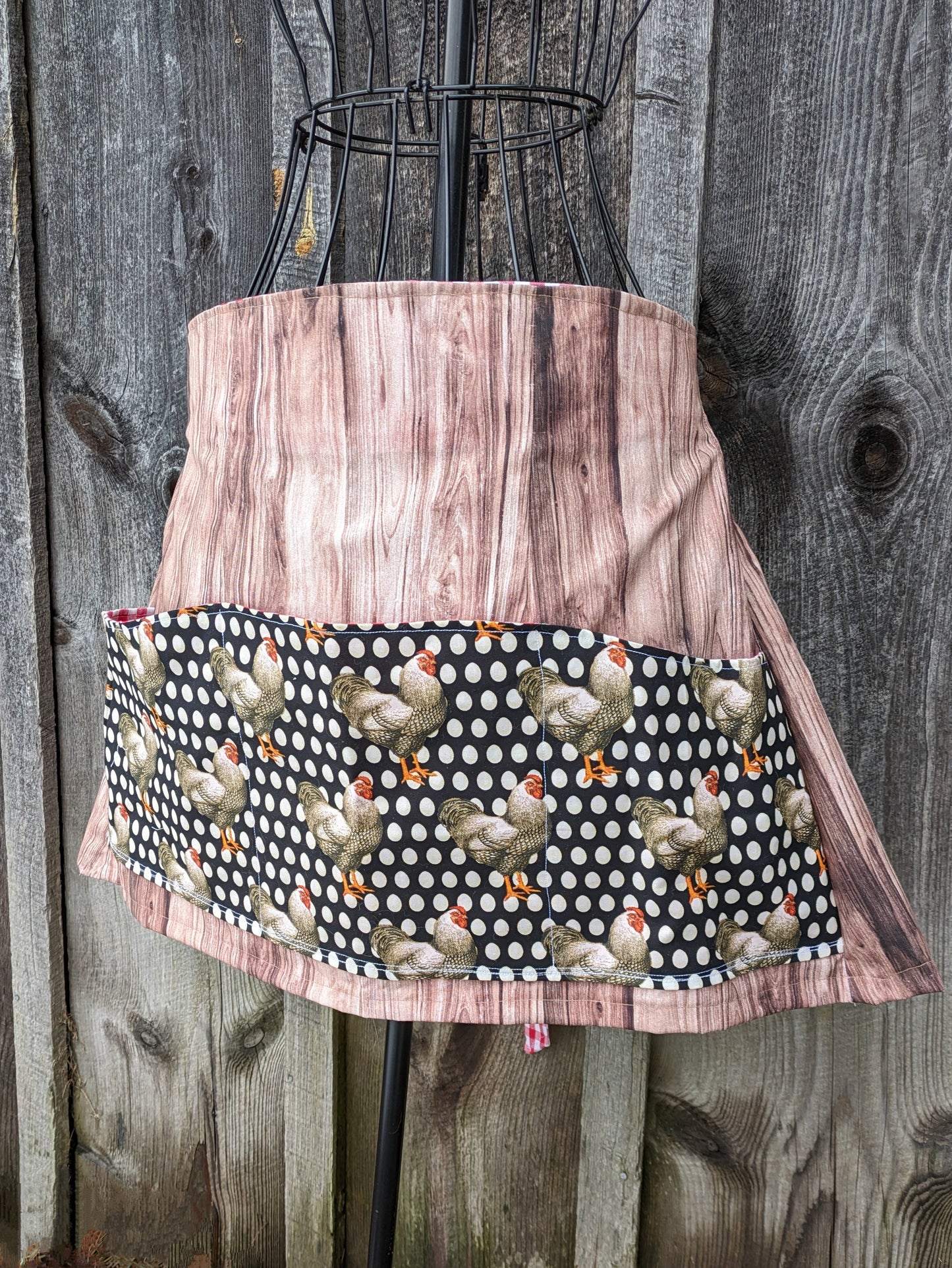 Crazy for Chickens Vintage Inspired Farmhouse Egg Apron