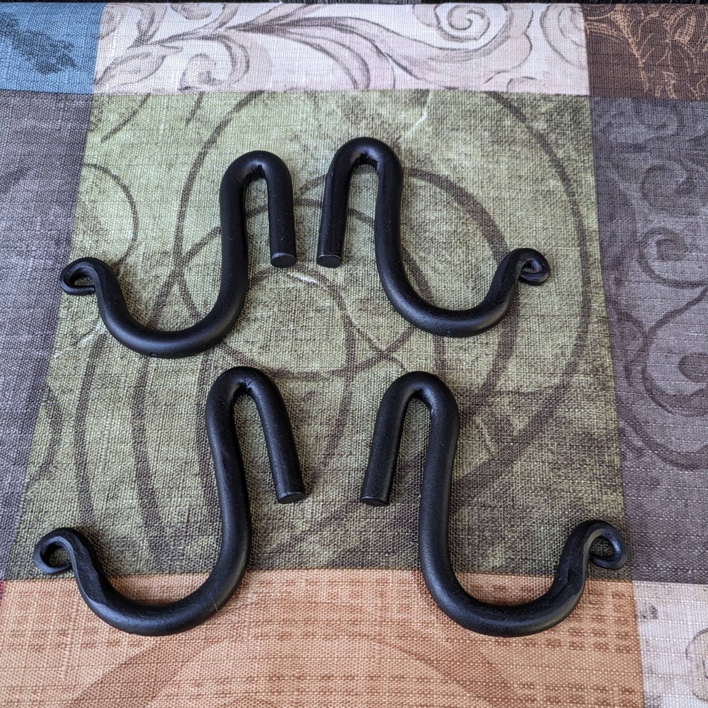 Extra Scroll Hooks for Pot Racks- Hand Forged Sturdy Movable Hooks