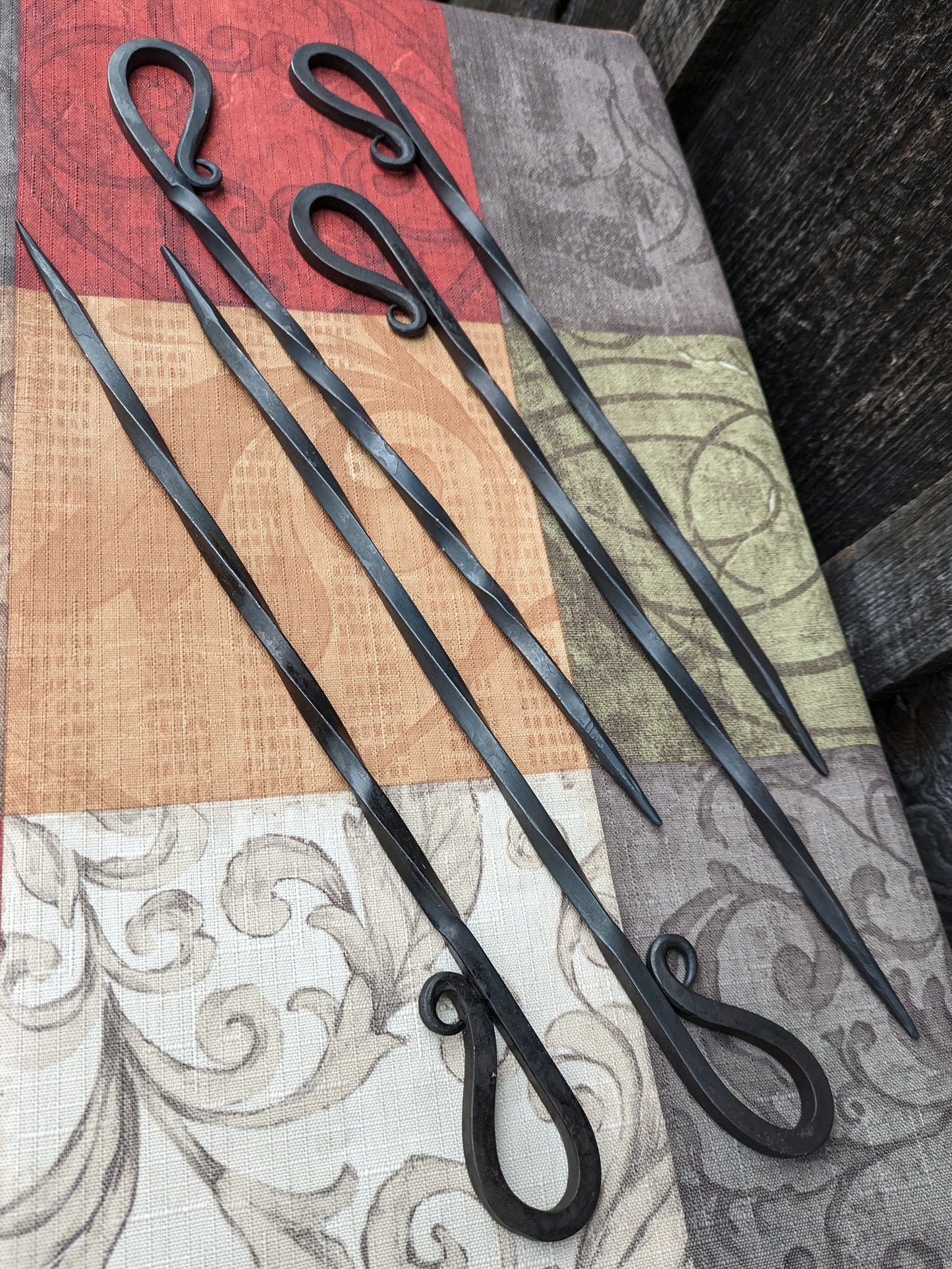 Hand Forged Barbecue or Kabob Skewers