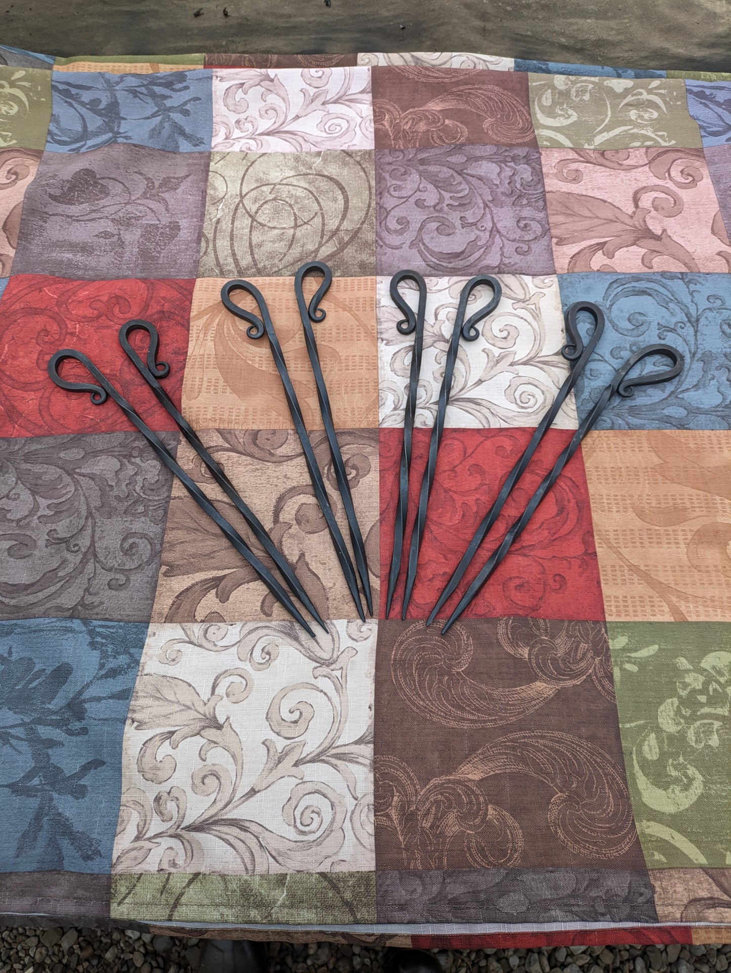 Hand Forged Barbecue or Kabob Skewers