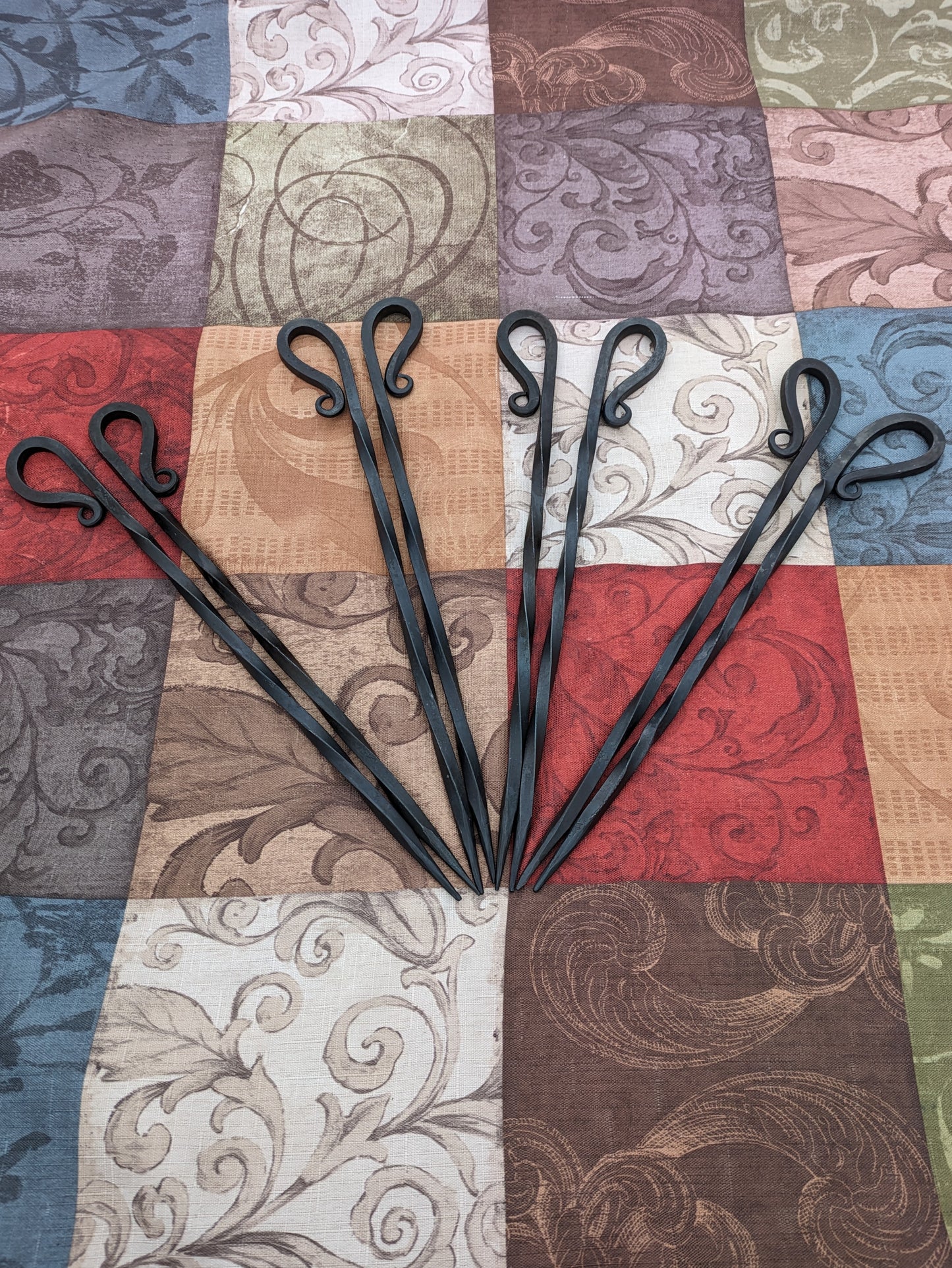 Hand Forged Barbecue or Kabob Skewers