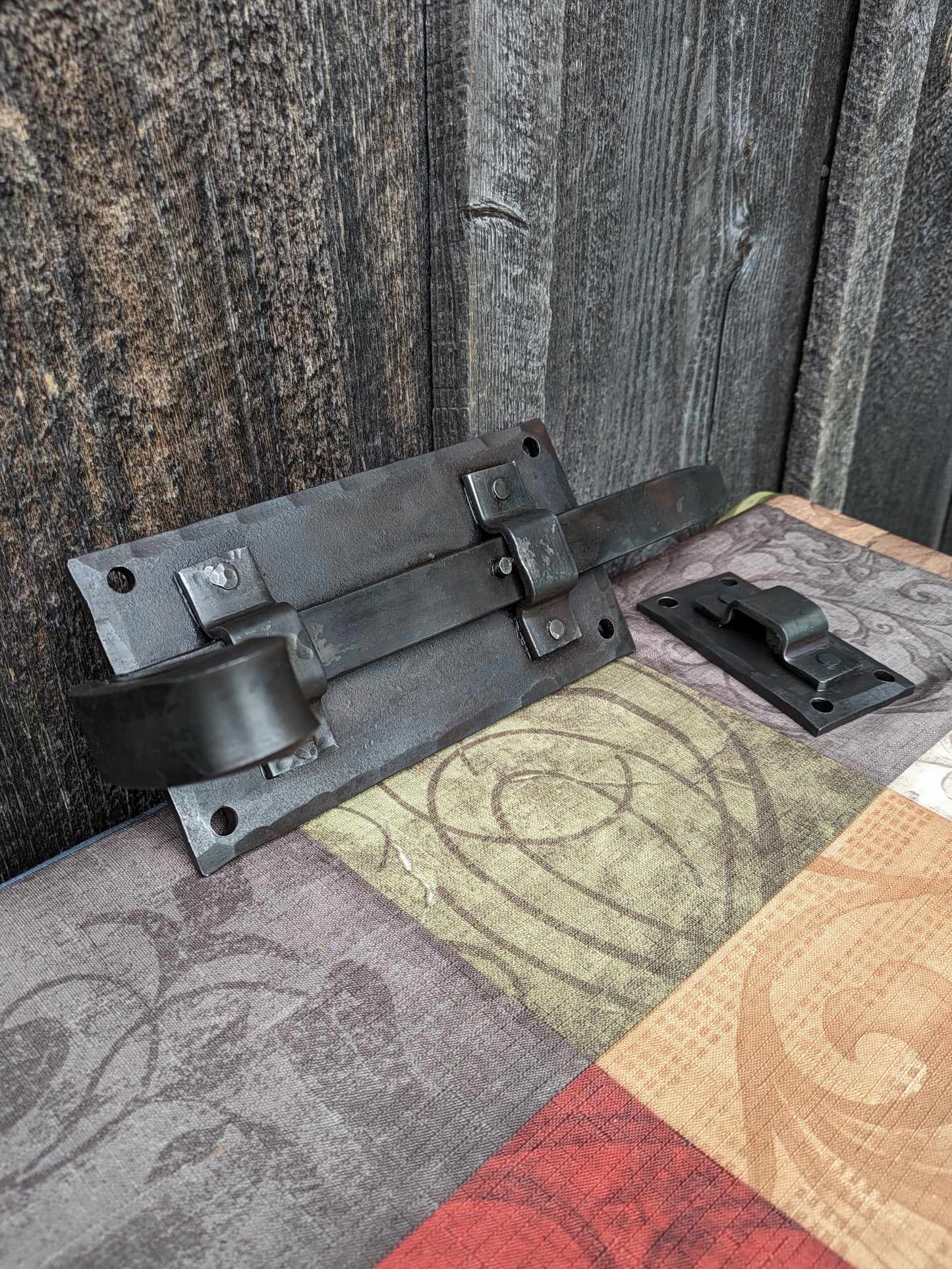 Hand Forged Strap Deadbolt Latch
