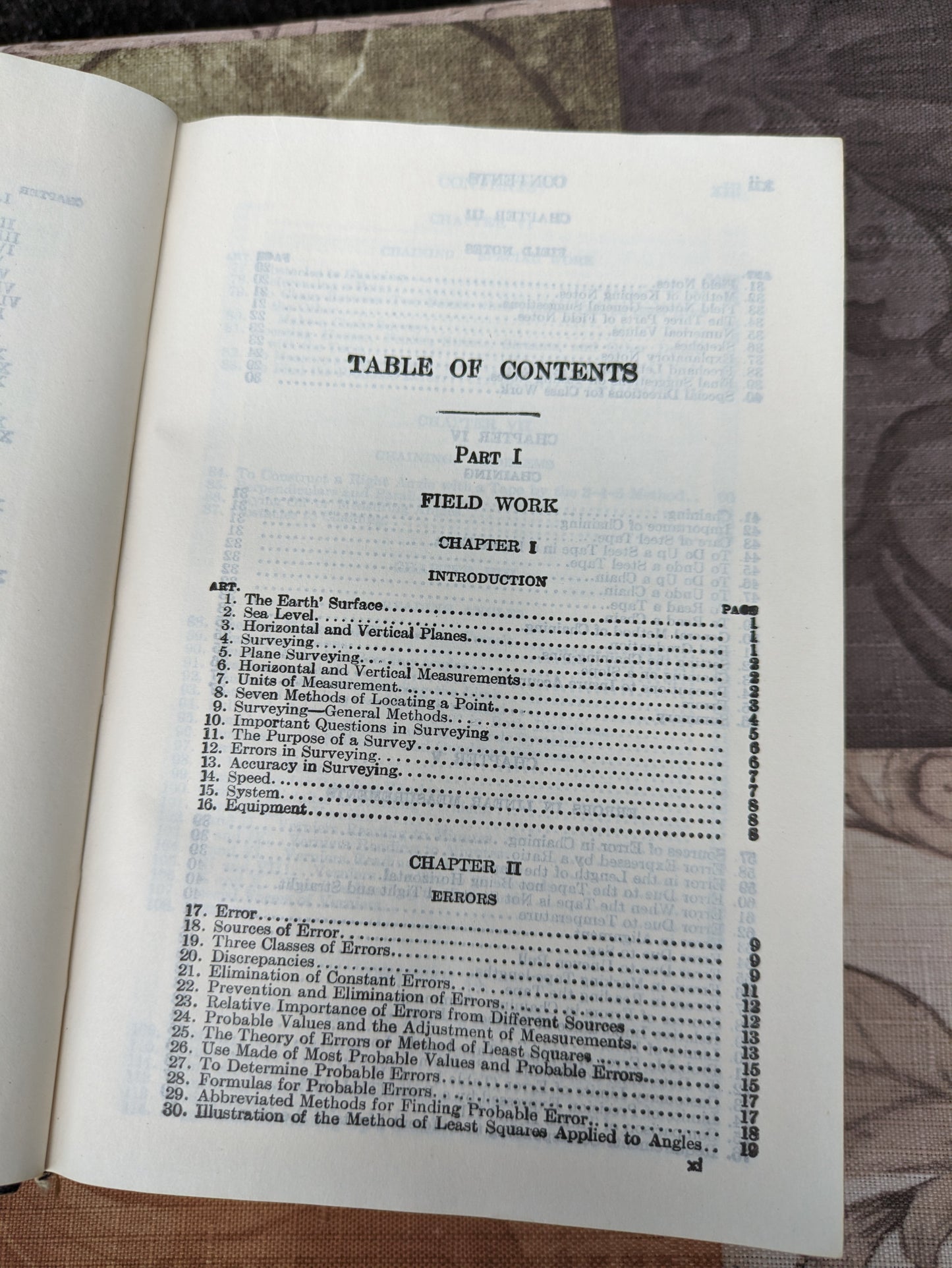 Plane Surveying, A Text-Book and Pocket Manuel by John Clayton Tracy, Vintage 1945 WW II edition
