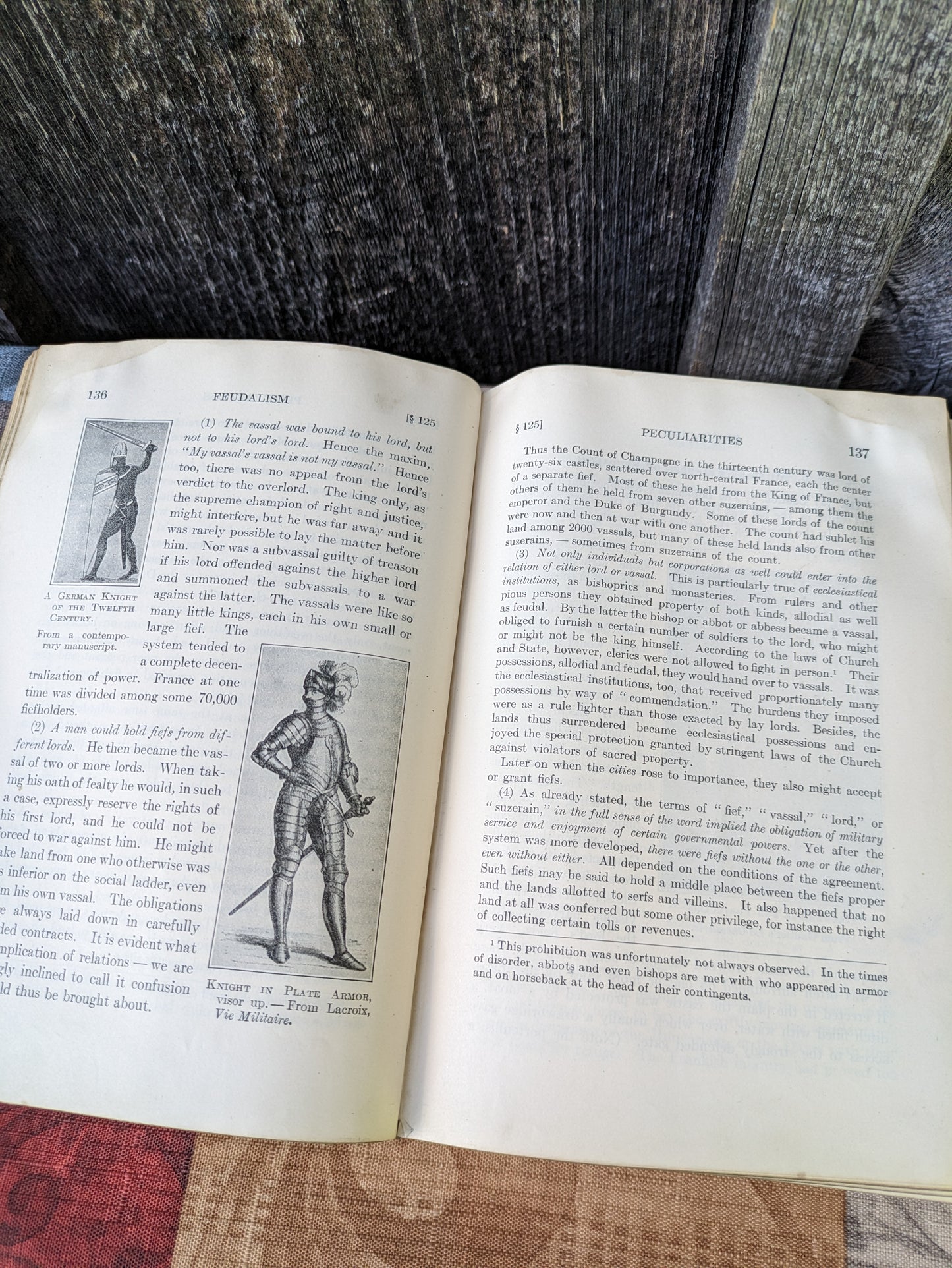 Antique edition of The Modern World from Charlemagne to the Present Time, by Betten and Kaufmann