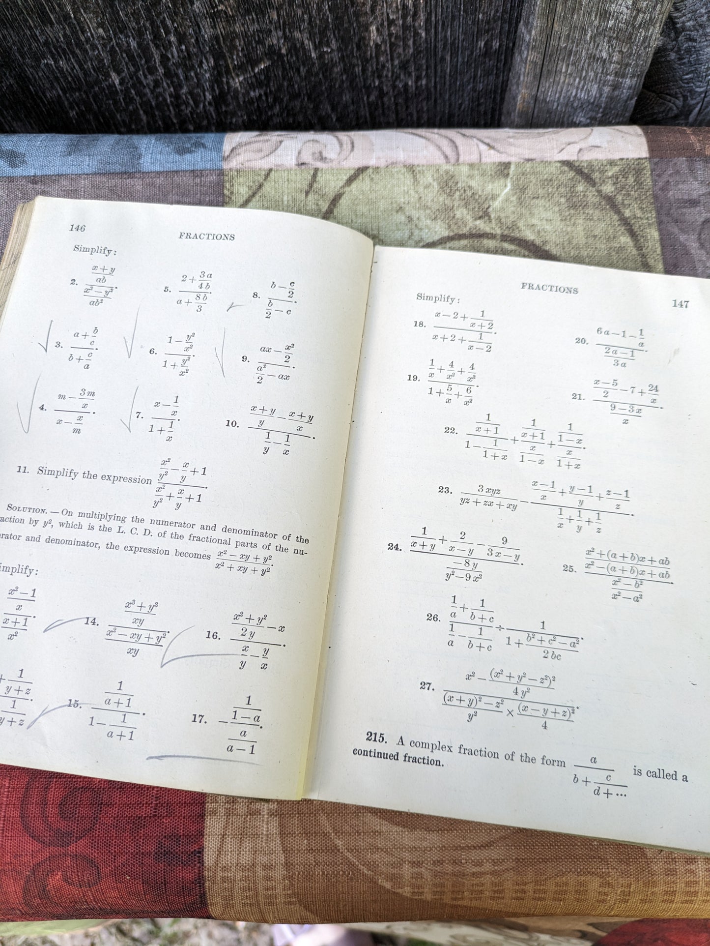 Standard Algebra by Milne, Antique 1914 copy.