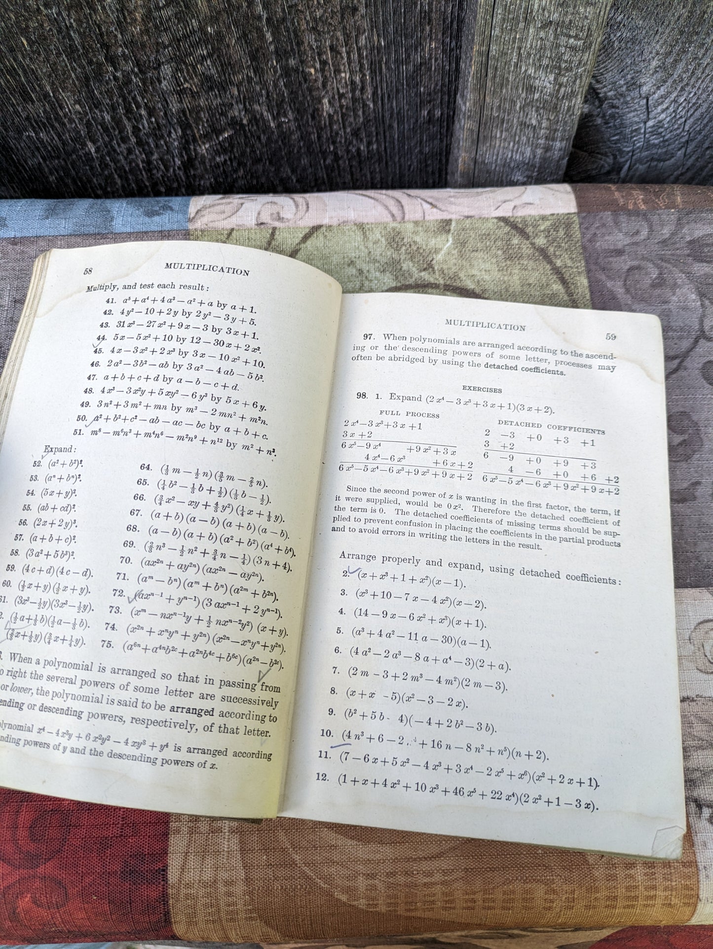 Standard Algebra by Milne, Antique 1914 copy.