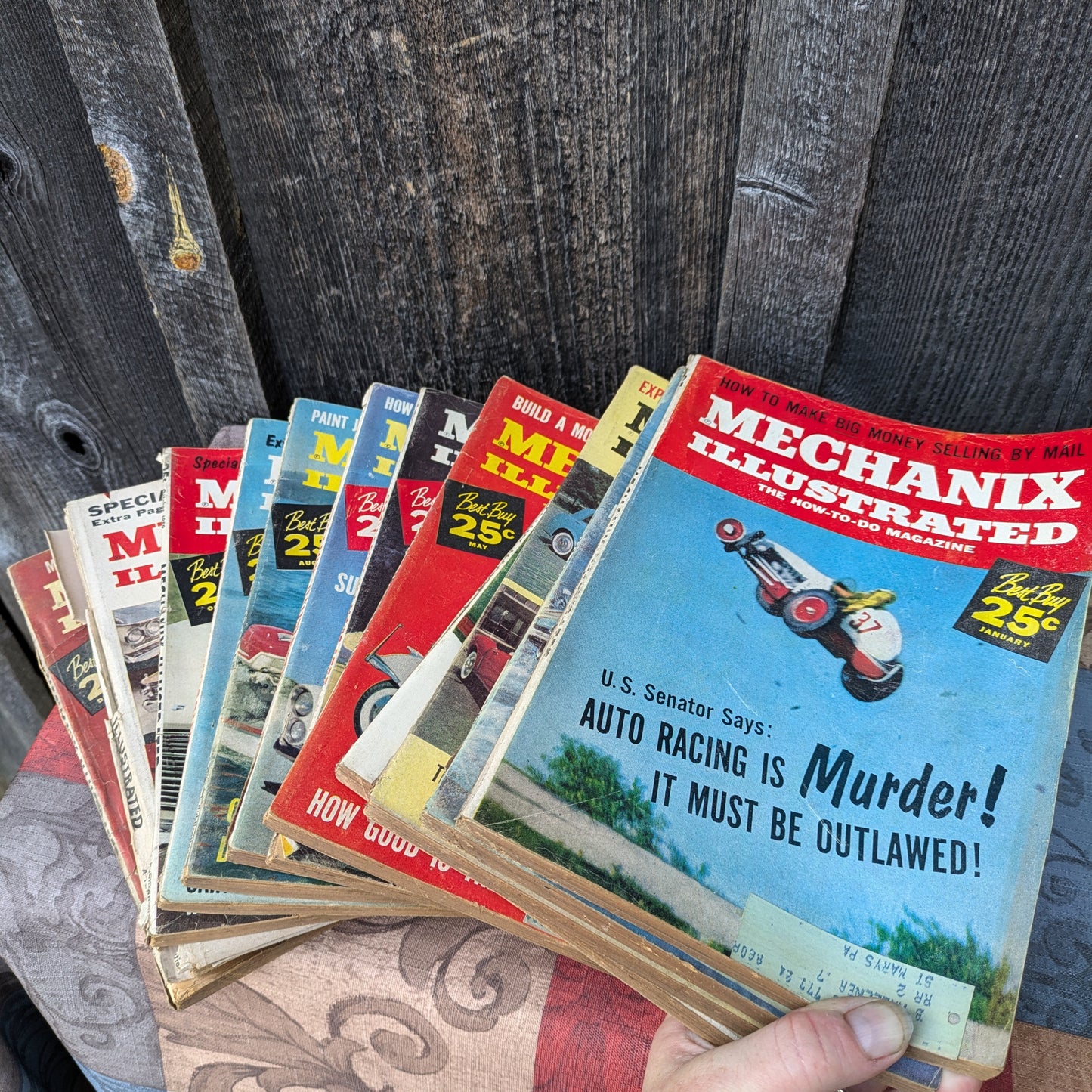 Mechanix Illustrated Magazines 1959 Full Year Set of 12