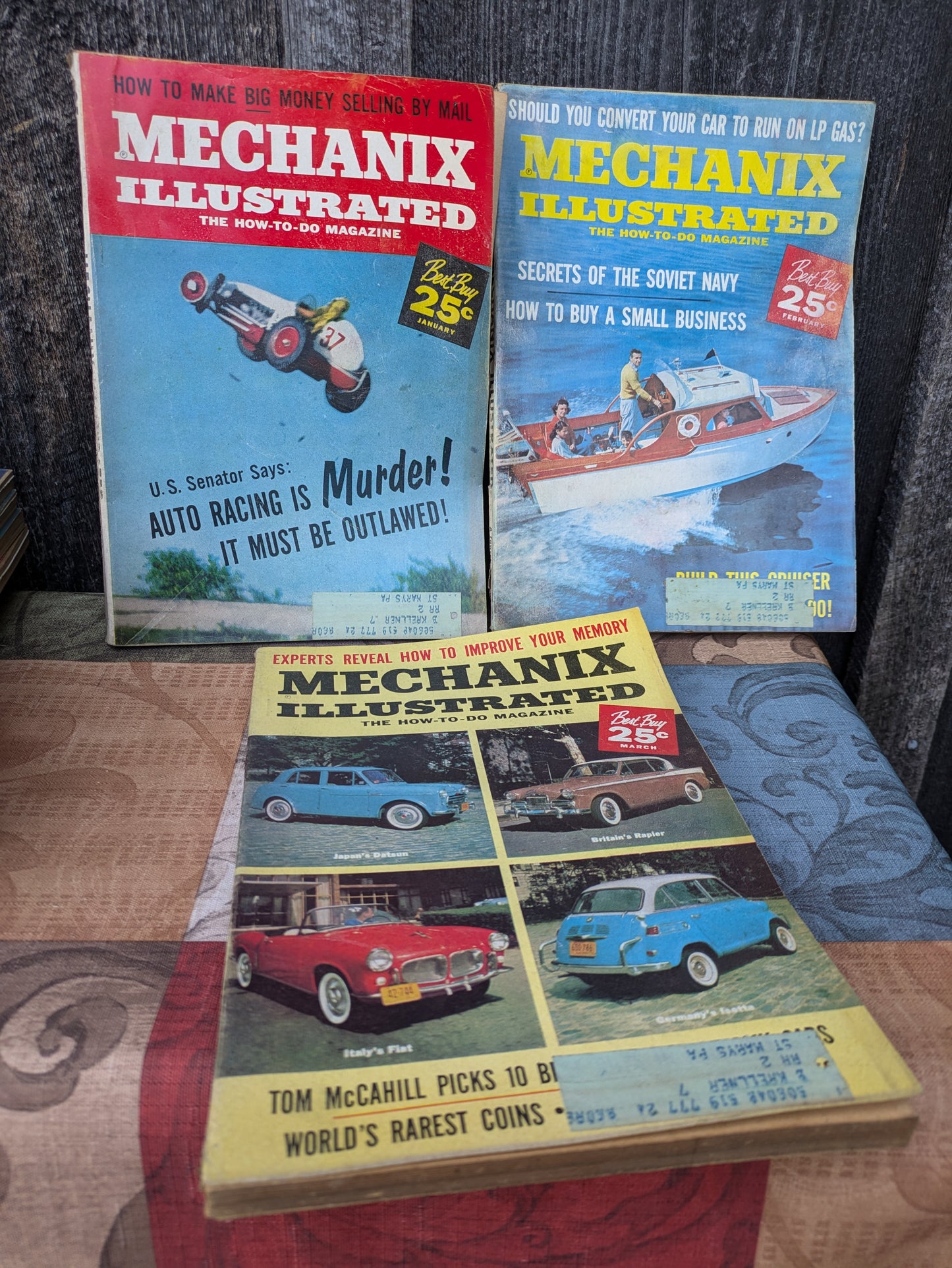 Mechanix Illustrated Magazines 1959 Full Year Set of 12