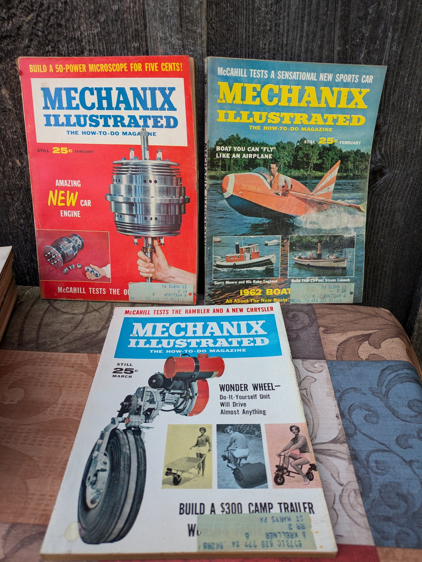 Set of 12 Mechanix Illustrated 1962 Full Year