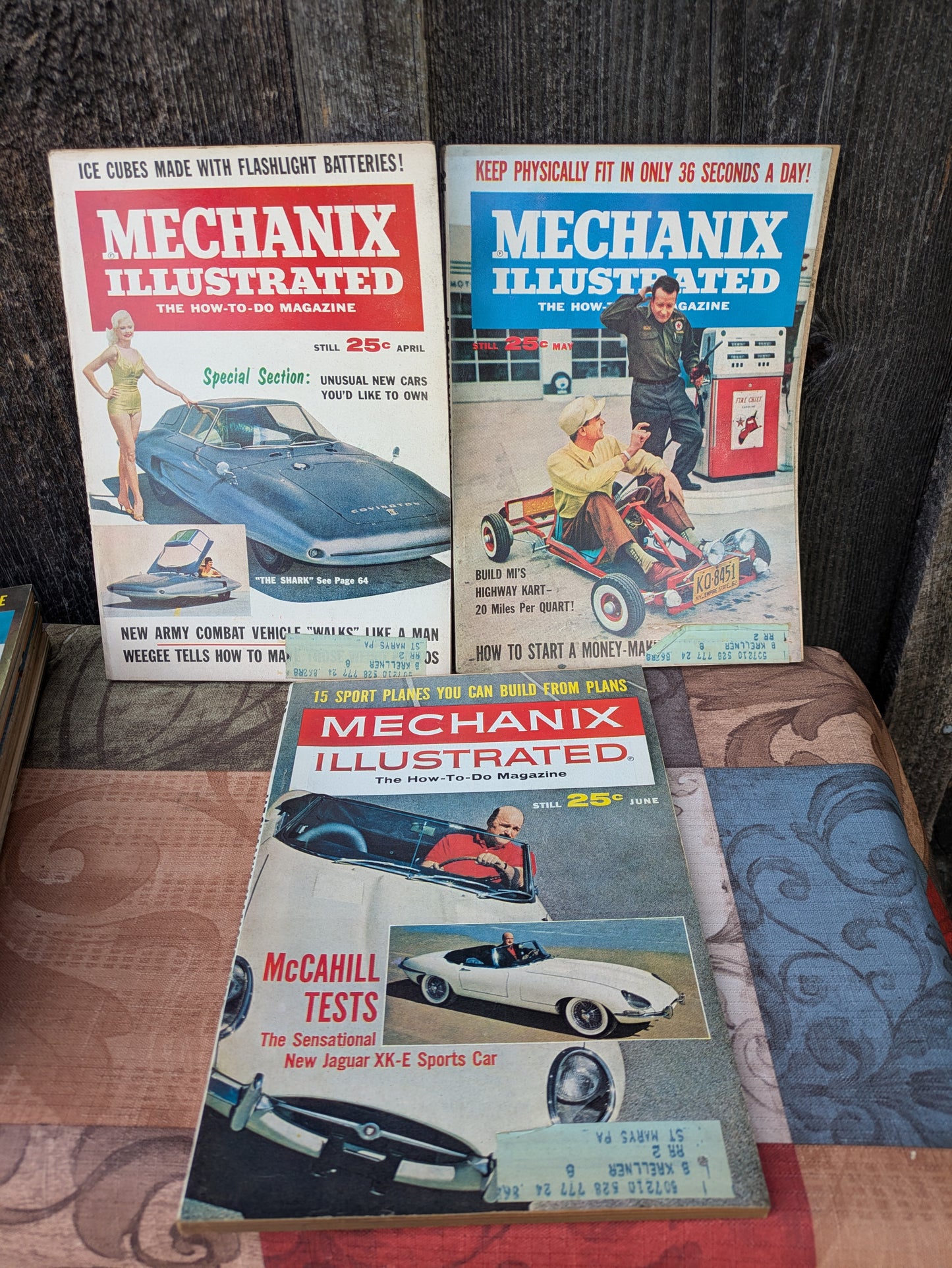 Set of 12 Mechanix Illustrated 1962 Full Year
