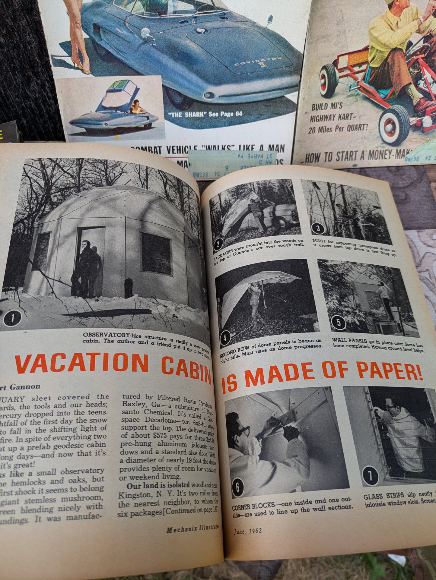 Set of 12 Mechanix Illustrated 1962 Full Year