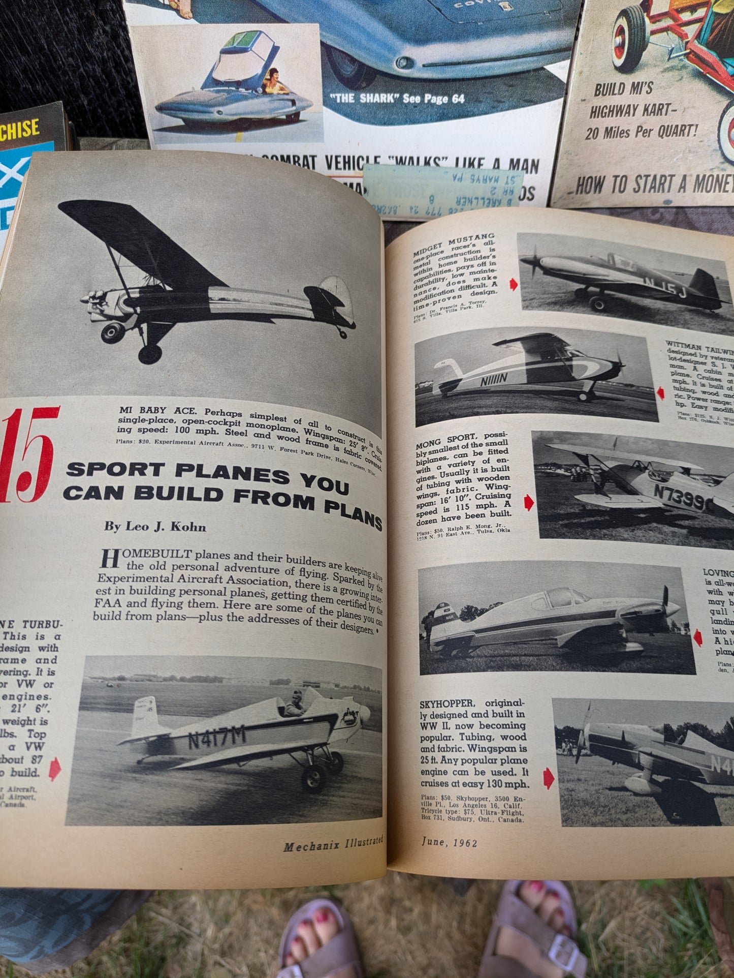 Set of 12 Mechanix Illustrated 1962 Full Year