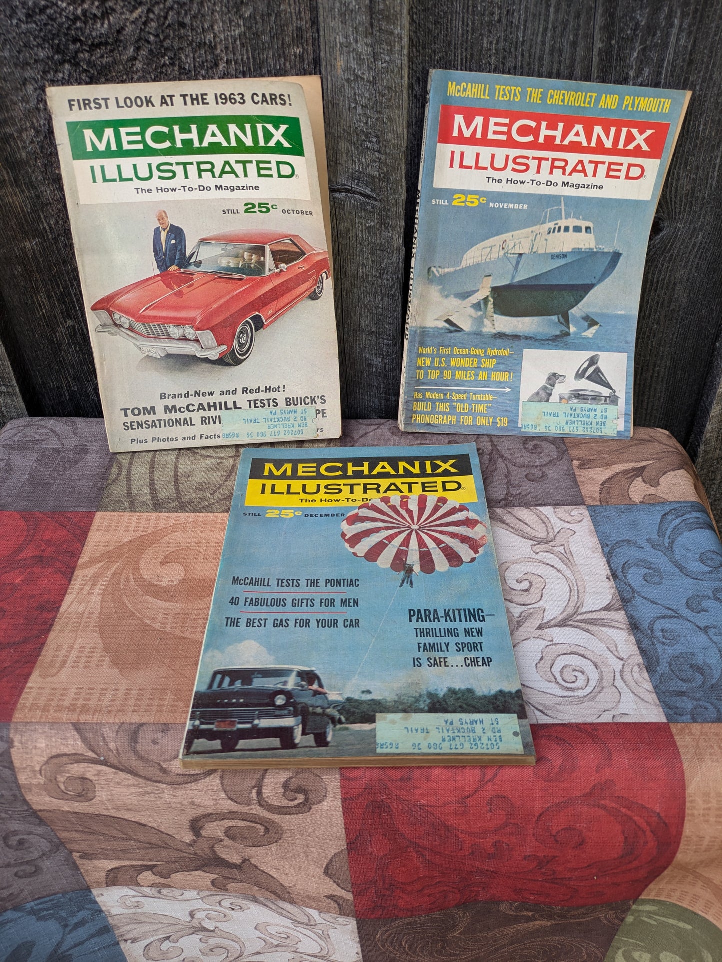 Set of 12 Mechanix Illustrated 1962 Full Year