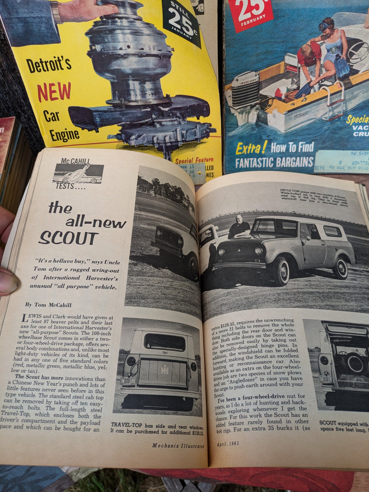 Set of 11 Vintage Mechanix Illustrated Magazines from 1961